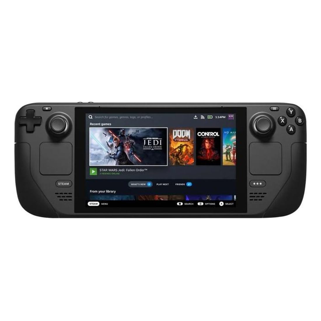 والو Steam Deck OLED 1TB SSD + 16GB RAM (نسخه بین‌المللی) - 7.4 اینچ، 90Hz، 1280 x 800 پیکسل، SteamOS 3.0، کنسول بازی دستی