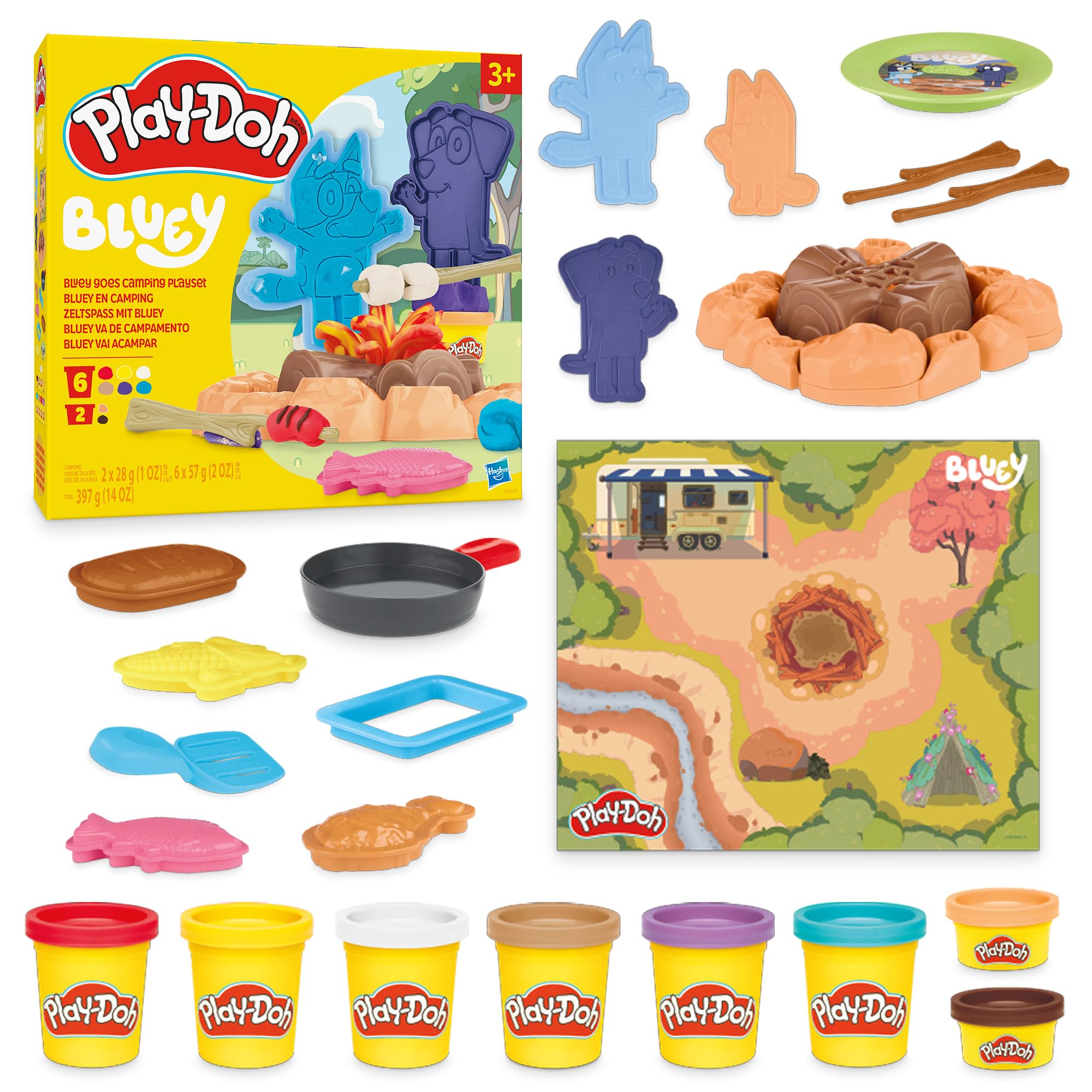 مجموعه بازی کمپینگ بلوی Play-Doh G02295L1