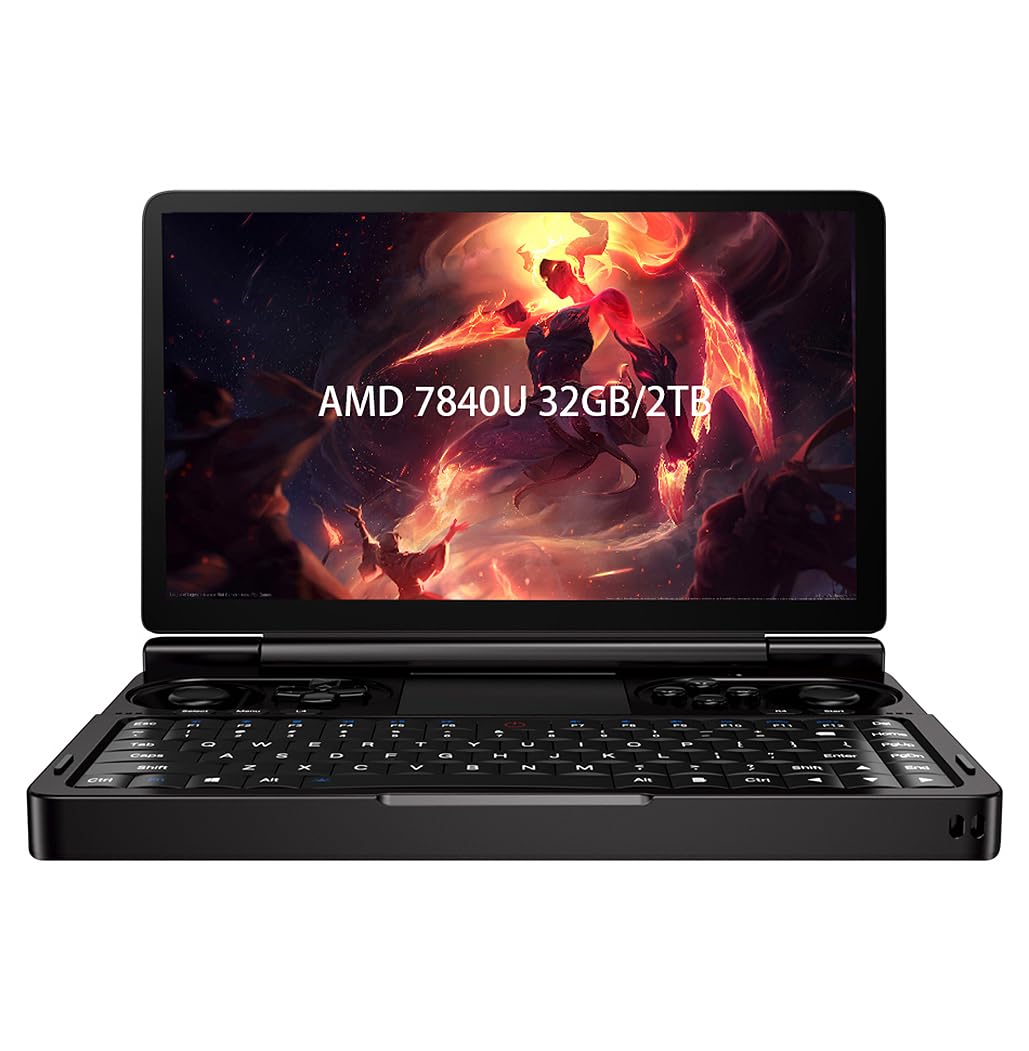 ۶ Goodlife623 GPD Win Mini دستی بازی کنسول، ۷ اینچ صفحه نمایش لمسی پی سی کوچک لپ تاپ بازی گیم پد UMPC Win11 [AMD Ryzen 7 7840U 32GB RAM/2TB M.2 NVMe SSD]