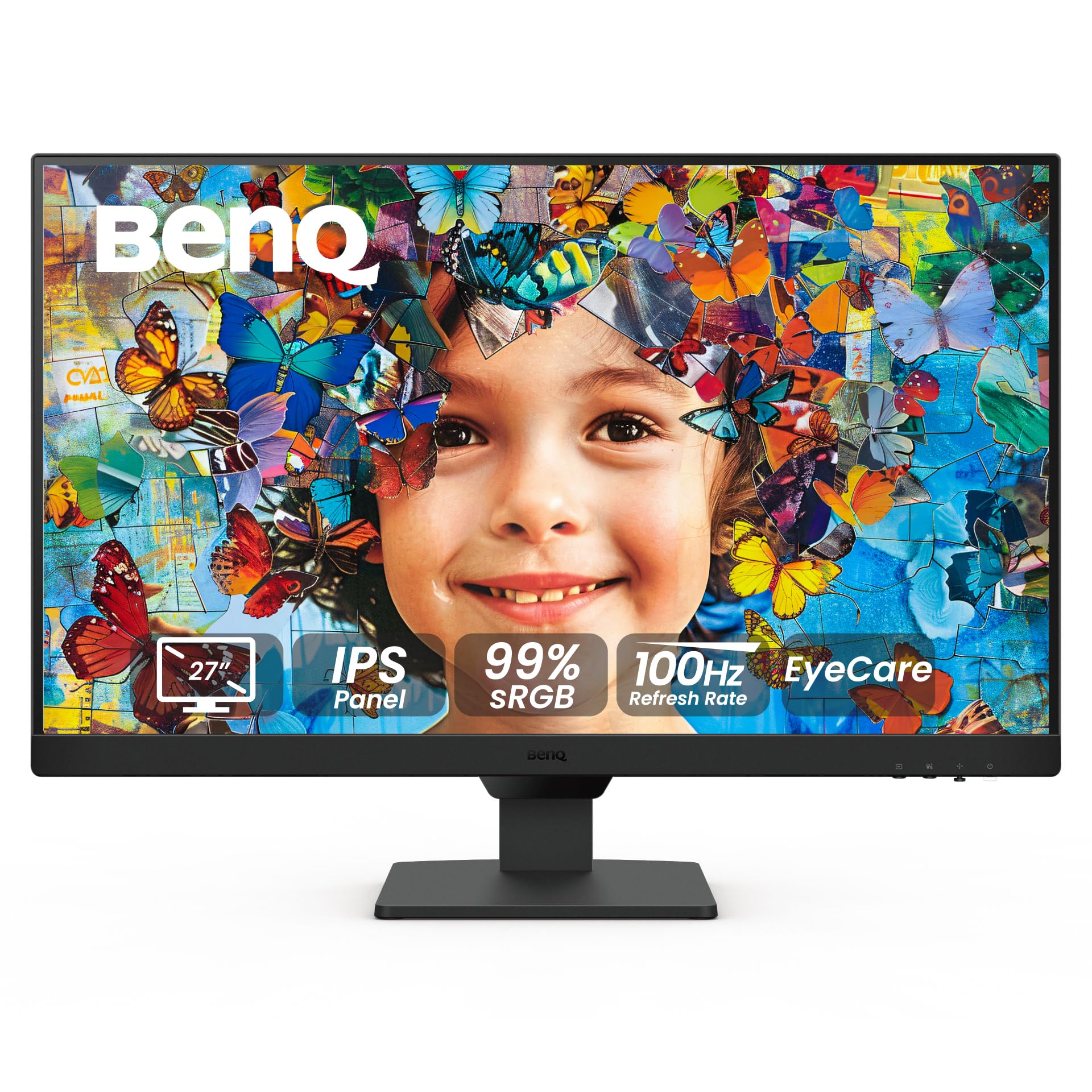 مانیتور کامپیوتر بازی 100Hz BenQ GW2790 27 اینچ FHD 1920x1080p | IPS | فناوری مراقبت از چشم | نور آبی کم | ضد تابش نور | روشنایی تطبیقی | بلندگوهای داخلی | DisplayPort | HDMI x 2 27" FHD IPS | 100Hz | 99% sRGB