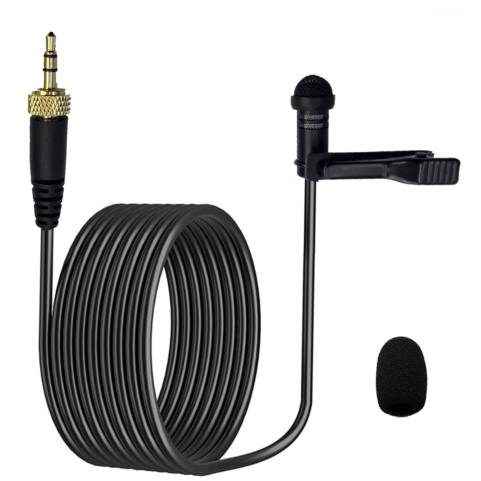میکروفون لاوالیه‌یی لپل مدل MICMXMO قابل استفاده با دستگاه‌های Sennheiser EW100 EW300 EW500 SK100، با قابلیت اتصال 3.5 میلیمتری TRS، میکروفون کاندنسر یک‌سو است که مناسب برای کلیپ‌کردن است.