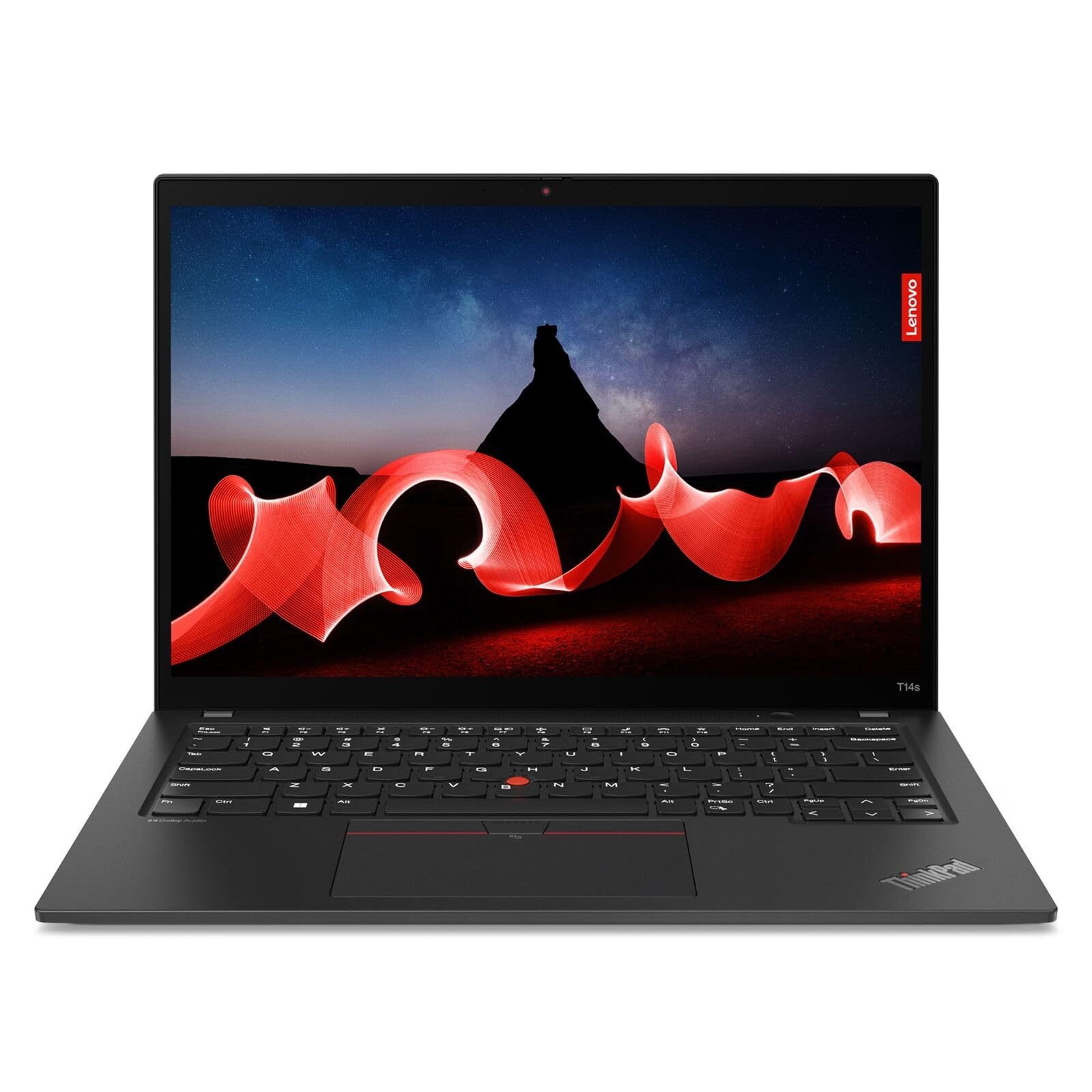 لنوو تینک‌پد T14 جنریشن 4 اینتل کور i7-1355U، صفحه نمایش لمسی WUXGA 14 اینچ (1920 × 1200) IPS 300 نیت، 16 گیگابایت رم، 512 گیگابایت حافظه‌های جامد(SSD)، صفحه کلید با نور پس‌زمینه و خواننده اثر انگشت، ویندوز پرو