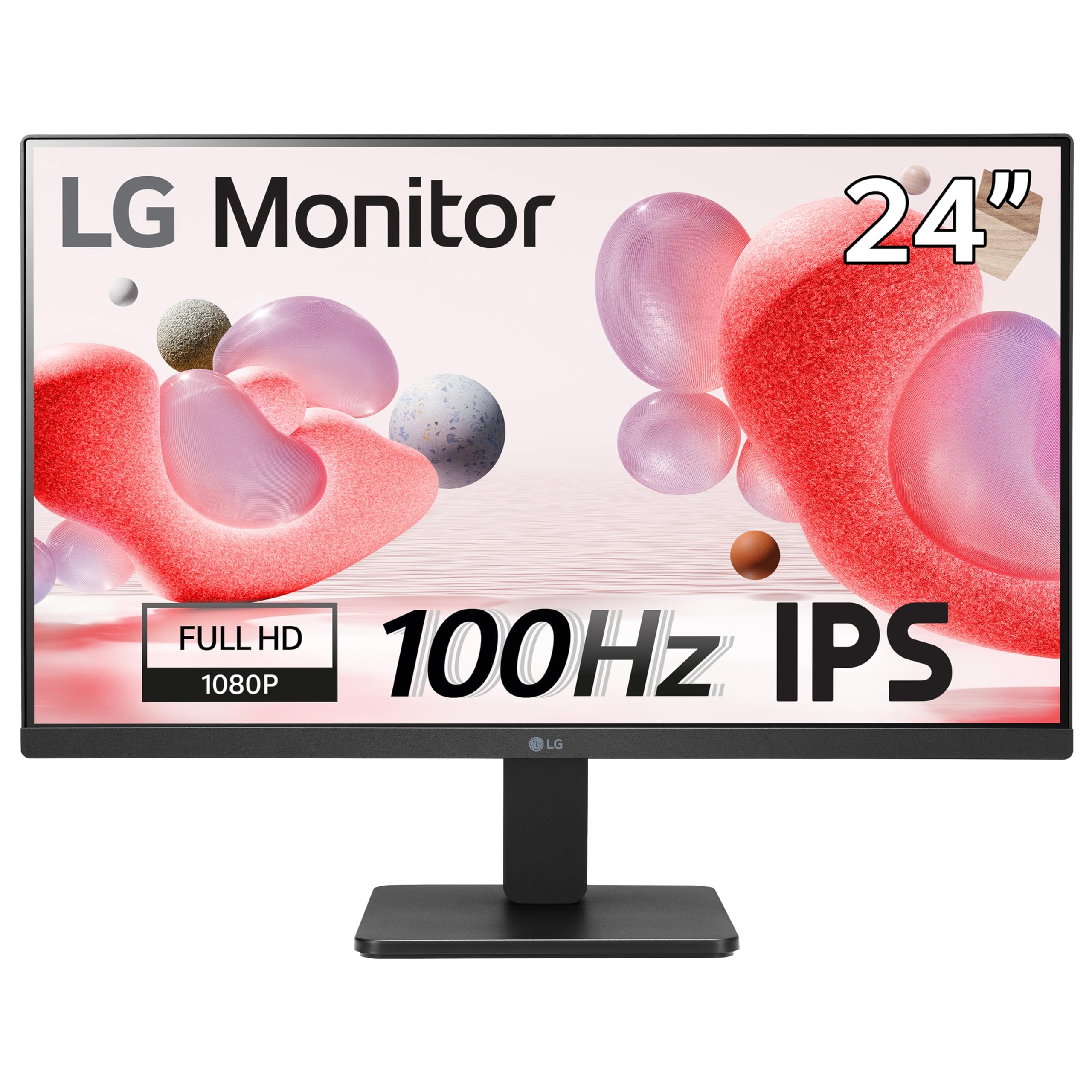 مانیتور کامپیوتر ال‌جی 24MR400-B اندازه 60.5 سانتی‌متر [23.8 اینچ] با رزولوشن 1920 در 1080 پیکسل فول اچ‌دی رنگ مشکی (مدل 24 اینچ FHD VA 100Hz HDMI مانیتور) سری MR
