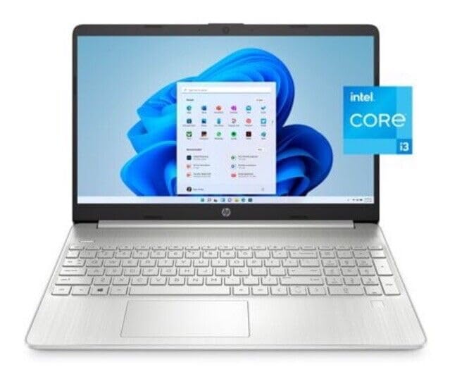 لپ تاپ اچ پی 15-dy5131wm، Core i3-1215U، ۸ گیگابایت رم، ۲۵۶ گیگابایت حافظه داخلی SSD، صفحه نمایش ۱۵.۶ اینچی FHD، بدون لمس، خواننده اثر انگشت، ویندوز ۱۱ اس، انگلیسی، نقره ای. (8R0M1UA) - کیف رد لاین لپ تاپ و موس بی‌سیم رایگان.
