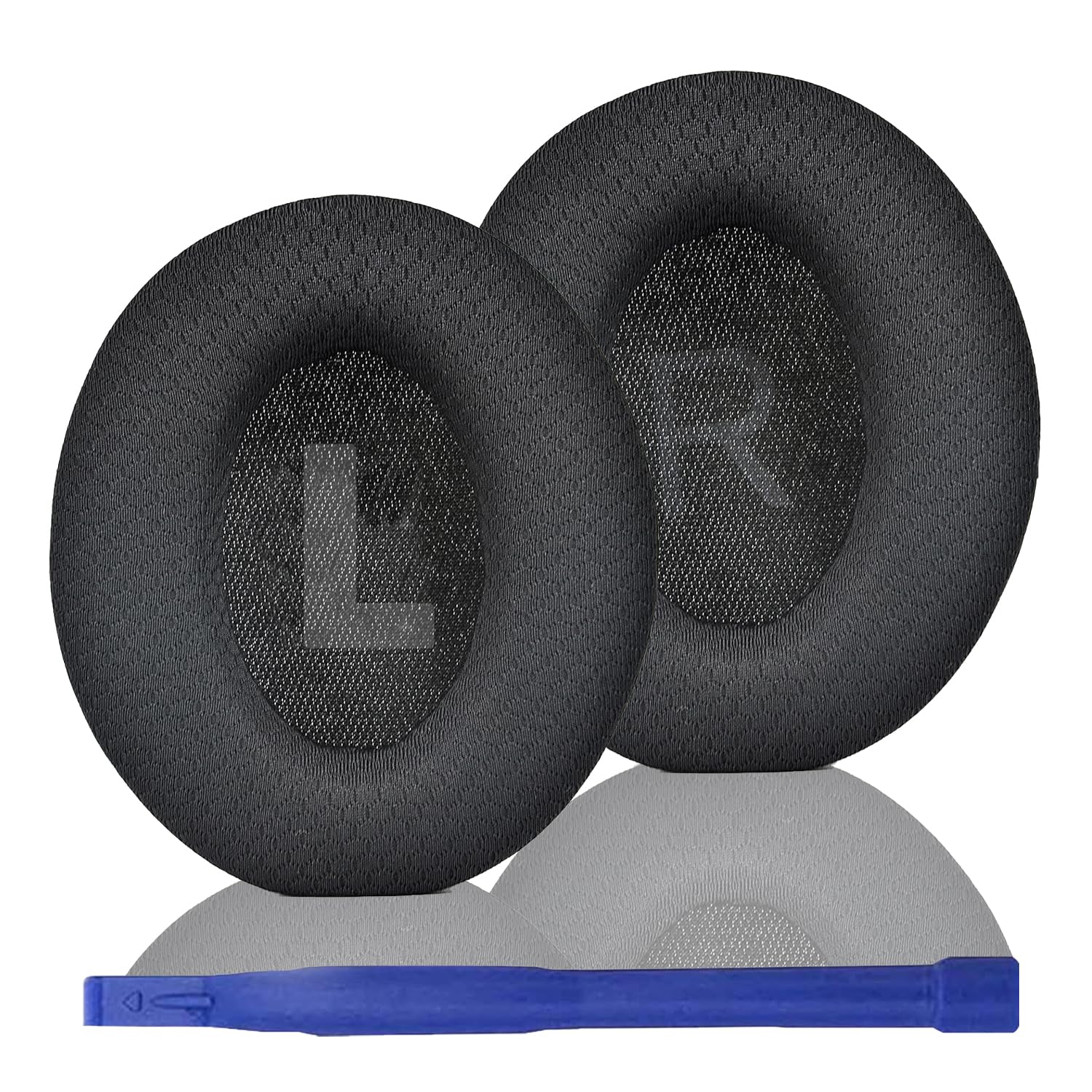 جایگزین Ear Pads ادیفر برای هدفون Anker Soundcore Space Q45، Q45 Memory Foam & Mesh Fabric Headphone Earpads، نرم و راحت Headphone Earpads، جایگزین Comfortable Headphone Pads/Headphone Pads (مشکی) Q45-Black-Mesh Fabric