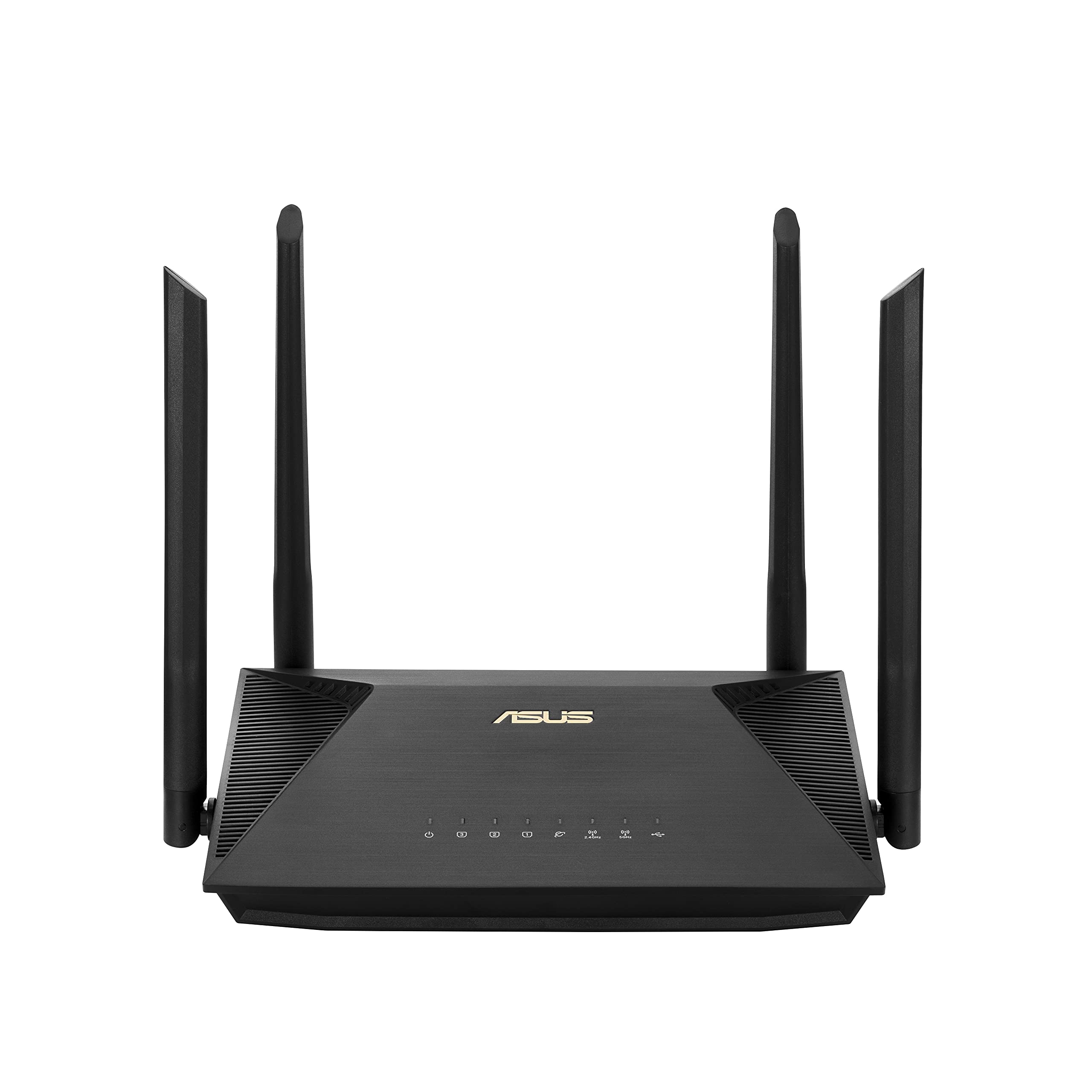 ASUS RT-AX52 (AX1800) روتر دو باند WiFi 6 قابل توسعه، Instant Guard، کنترل والدین، VPN داخلی، قابلیت AiMesh، بازی و استریمینگ، خانه هوشمند - مشکی WIFI6 AX1800