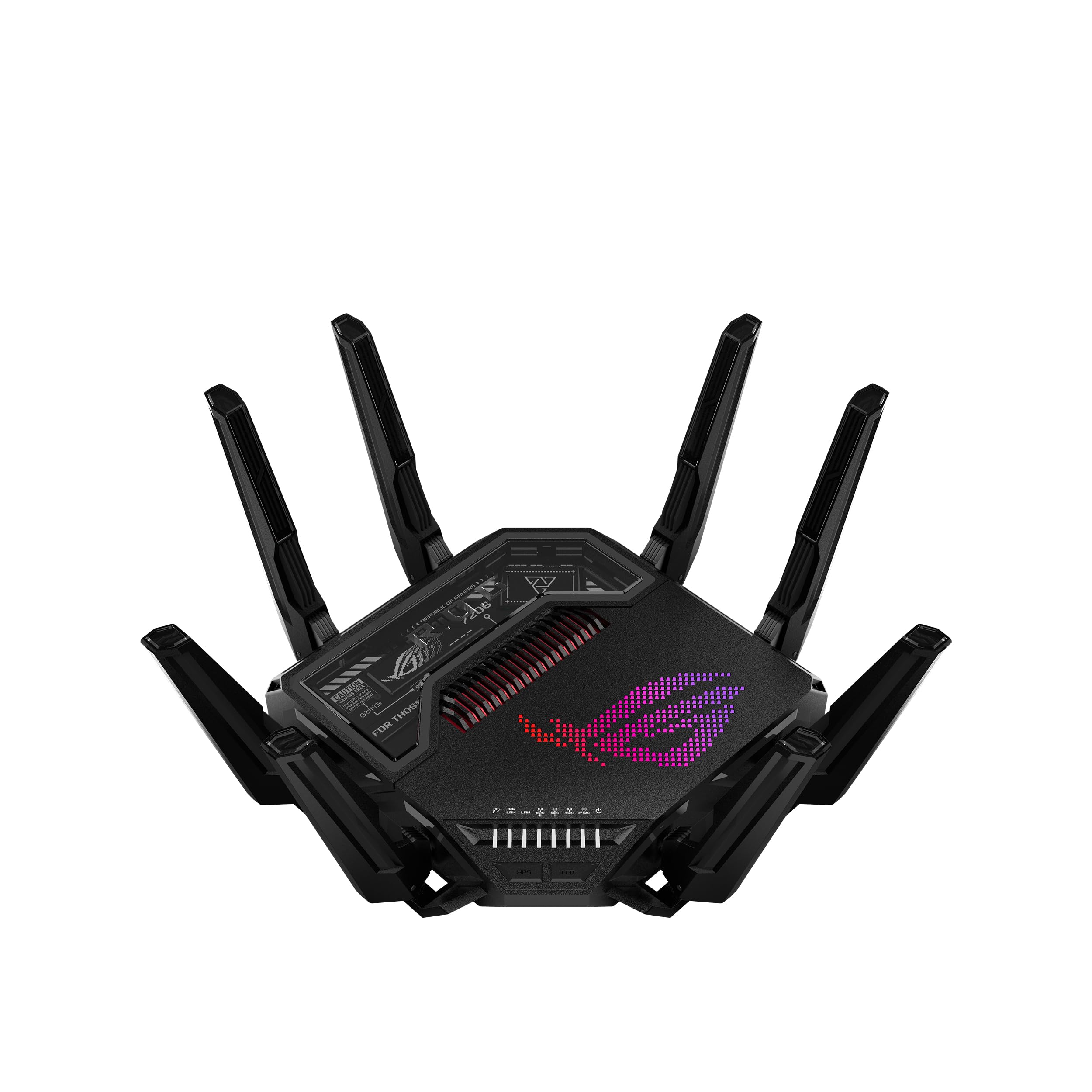 اسوس راگ Rapture GT-BE98 PRO اولین روتر بازی Quad-Band WiFi 7 که از 320MHz، پورت 10G دوگانه، شتاب دهنده بازی سه سطح، حالت بازی موبایل، امنیت بدون اشتراک، AiMesh و ویژگی VPN پشتیبانی می‌کند