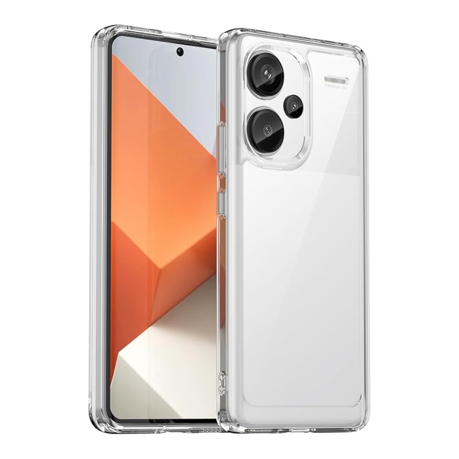 برای محافظ گوشی Redmi Note 13 Pro Plus، محافظت از تصادف با بند TPU انعطاف پذیر و پشت شفاف، محافظت با باد، سازگاری باریک، ضد اثر انگشت، پوشش کامل موبایل برای Xiaomi Redmi Note 13 Pro Plus، پوشش گوشی ردمی نوت 13 Pro Plus شفاف