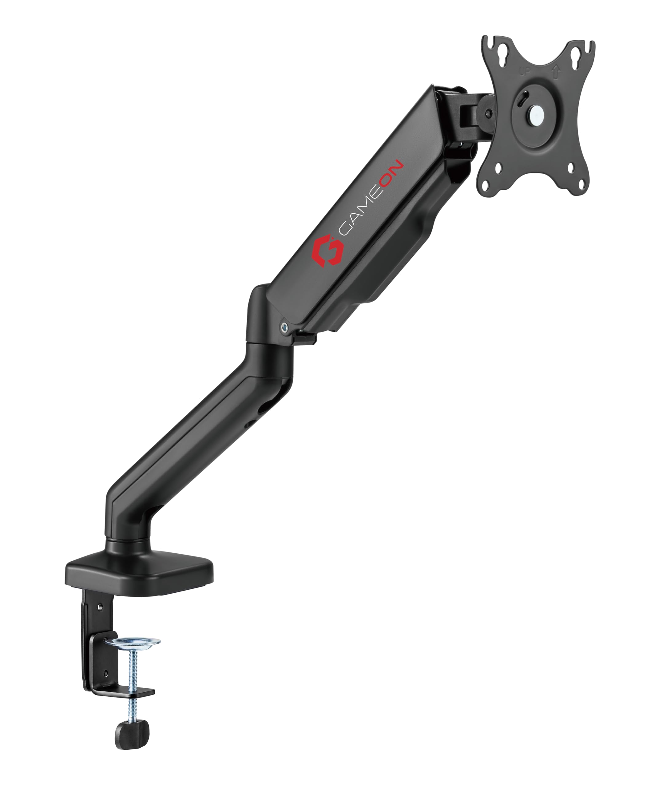 GAMEON GO-5336 Single Monitor Arm برای بازی و استفاده در دفتر | مناسب صفحه نمایش های 17" - 32" | هر بازو تا 9 کیلوگرم پشتیبانی می کند 17"-32"(تا 9 کیلوگرم)-به روز شده بازوی تک مانیتور