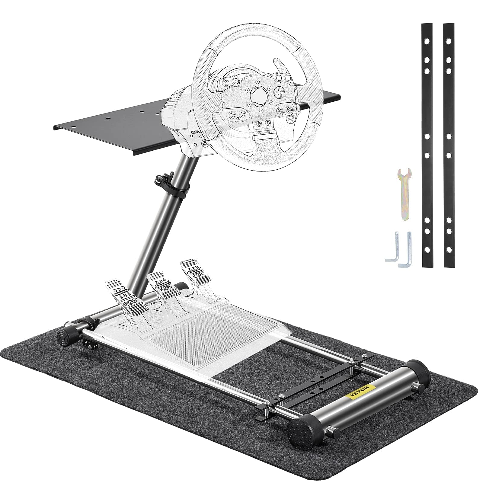 وايور Racing Steering Wheel Stand، G29 G920، ريسينگ Wheel and Shifter مناسب برای G27/G25/G29، Gaming Wheel Stand Thrustmaster T80 T150 TX F430، Gaming Wheel Stand، Pedals چرخ NOT Included