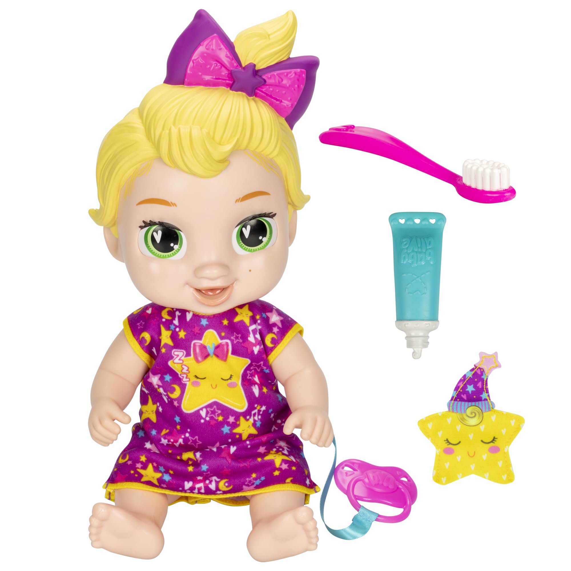مجموعه عروسک بچه زنده Baby Alive Lil Dreamer LaLa GooGoo Sleepy ، موهای بلوند ، تم خوابیده دوستانه ، اسباب بازی های پیش دبستانی برای دختران و پسران 3 سال و بالاتر