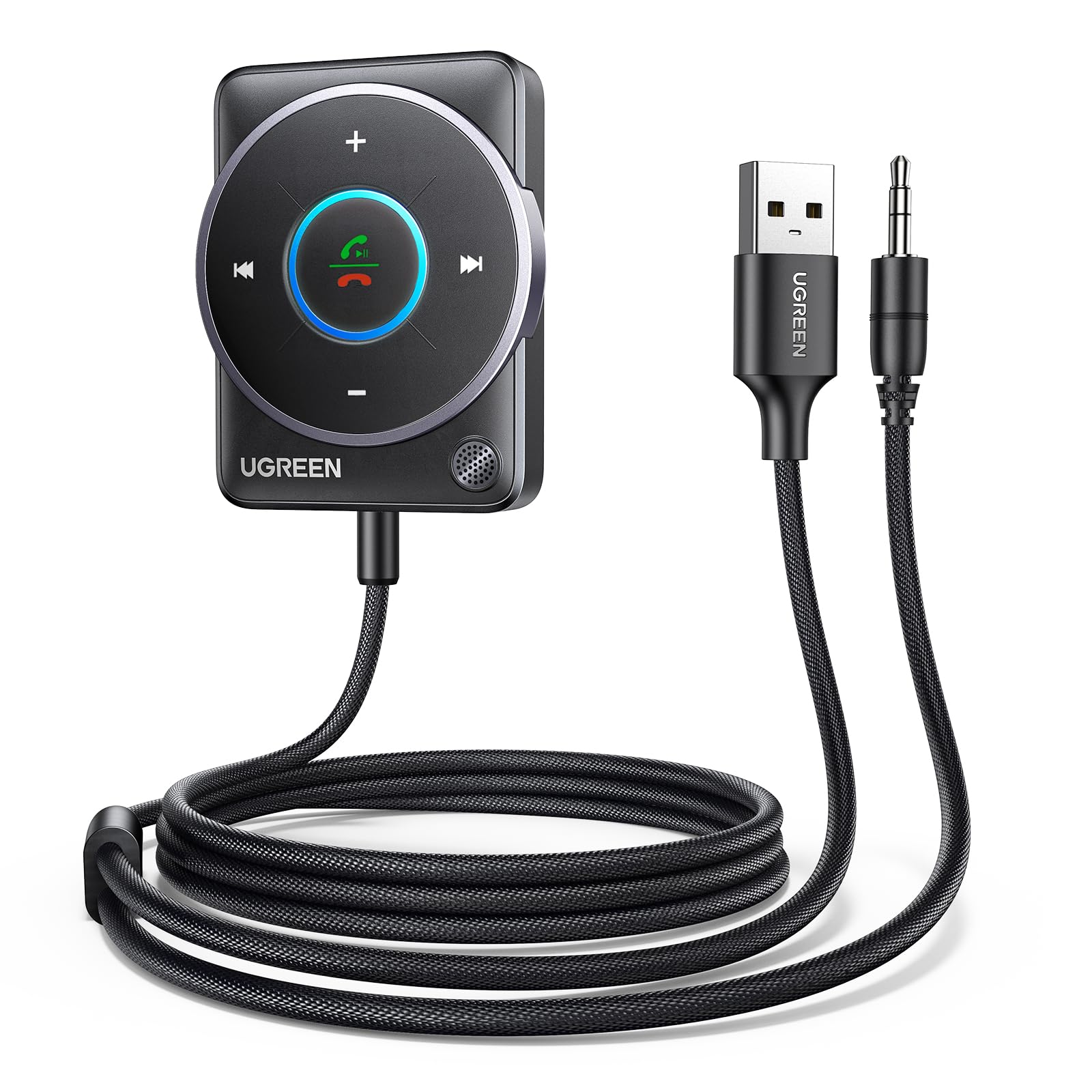 مبدل بلوتوث UGREEN 5.4، آداپتور بلوتوث Plug&Play برای اتومبیل و تلویزیون، دانگل آداپتور صدا برای تماس‌های آزاد و پخش موزیک از بلندگوی خودرو یا استریو خانگی