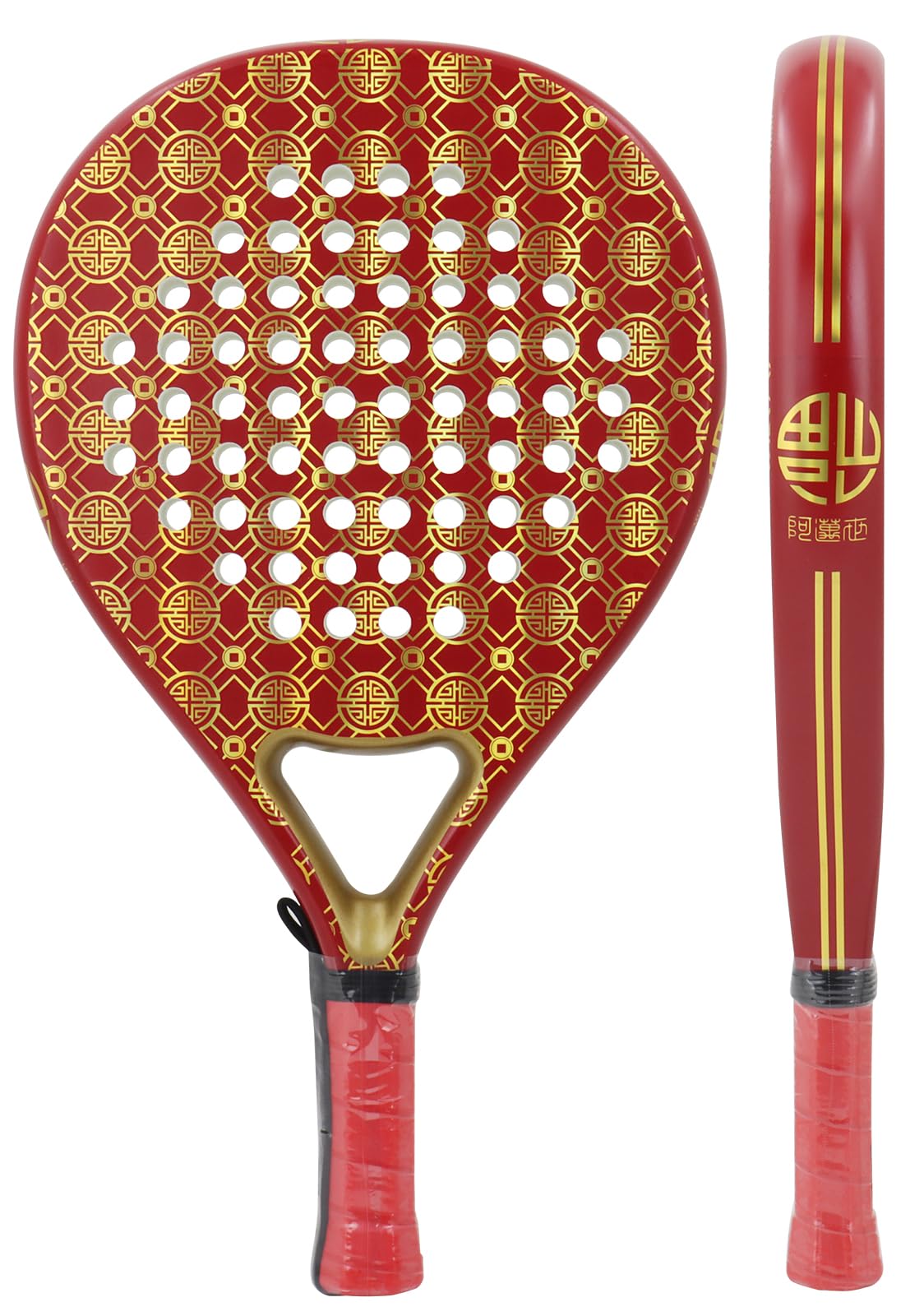 راکت تنیس پدل و پدل تنیس کربن فایبر AMA SPORT Padel Paddle توپ تنیس Paddleball Racquets 3K، 12K، 18K، کربن کامل P06