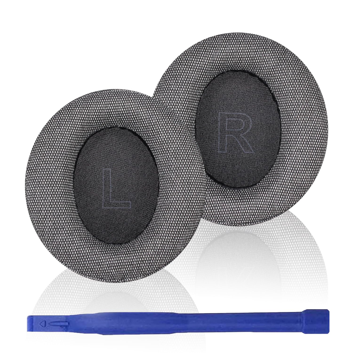 محصول Adhiper Replacement Earpads برای هدفون Anker Soundcore Life Q30 / Q35، با کیفیت بالا و پارچه لینن ارتقاء یافته برای Q30، Earpads جایگزین Q35، با زیره های نرم حافظه‌ای (خاکستری). Q30/Q35-خاکستری-لینن Q30-grey