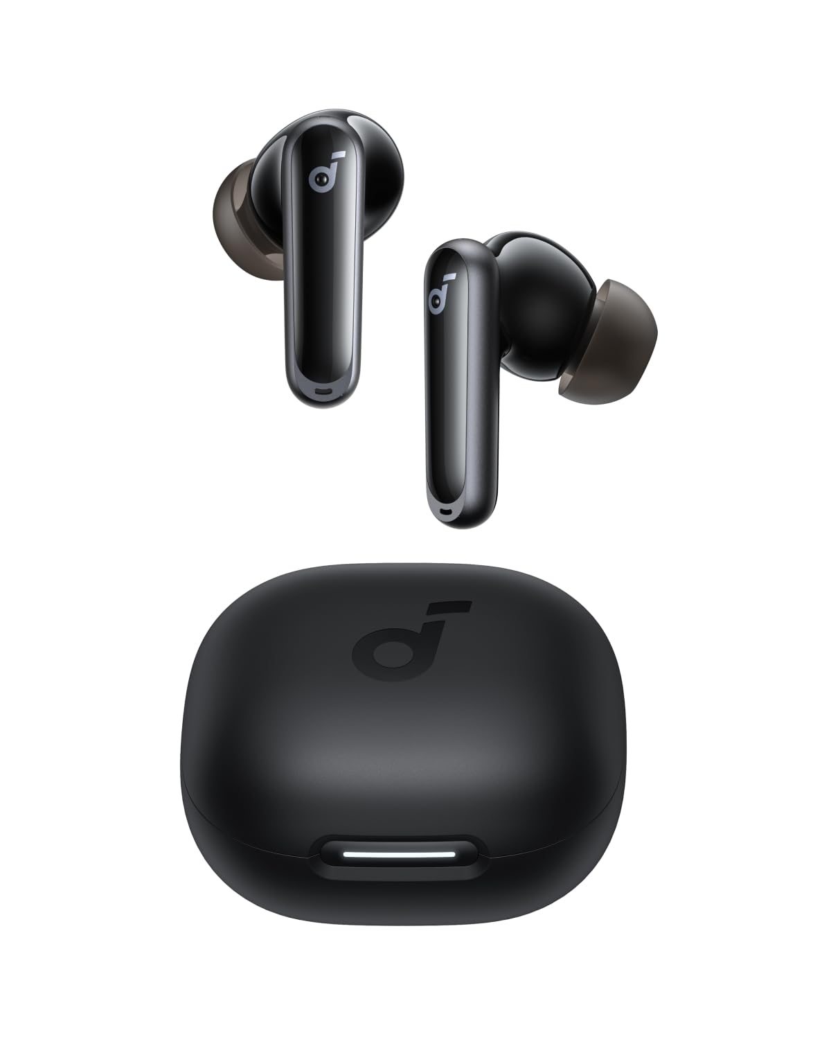 صدای Soundcore P40i توسط Anker، هدفون بی‌سیم لغو نویز، لغو نویز تطبیقی برای محیط‌ها، باس قوی، تا 60 ساعت پخش، کیف 2 در 1 و محافظ موبایل، IPX5، شارژ بی‌سیم، بلوتوث ۵.۳ رنگ مشکی