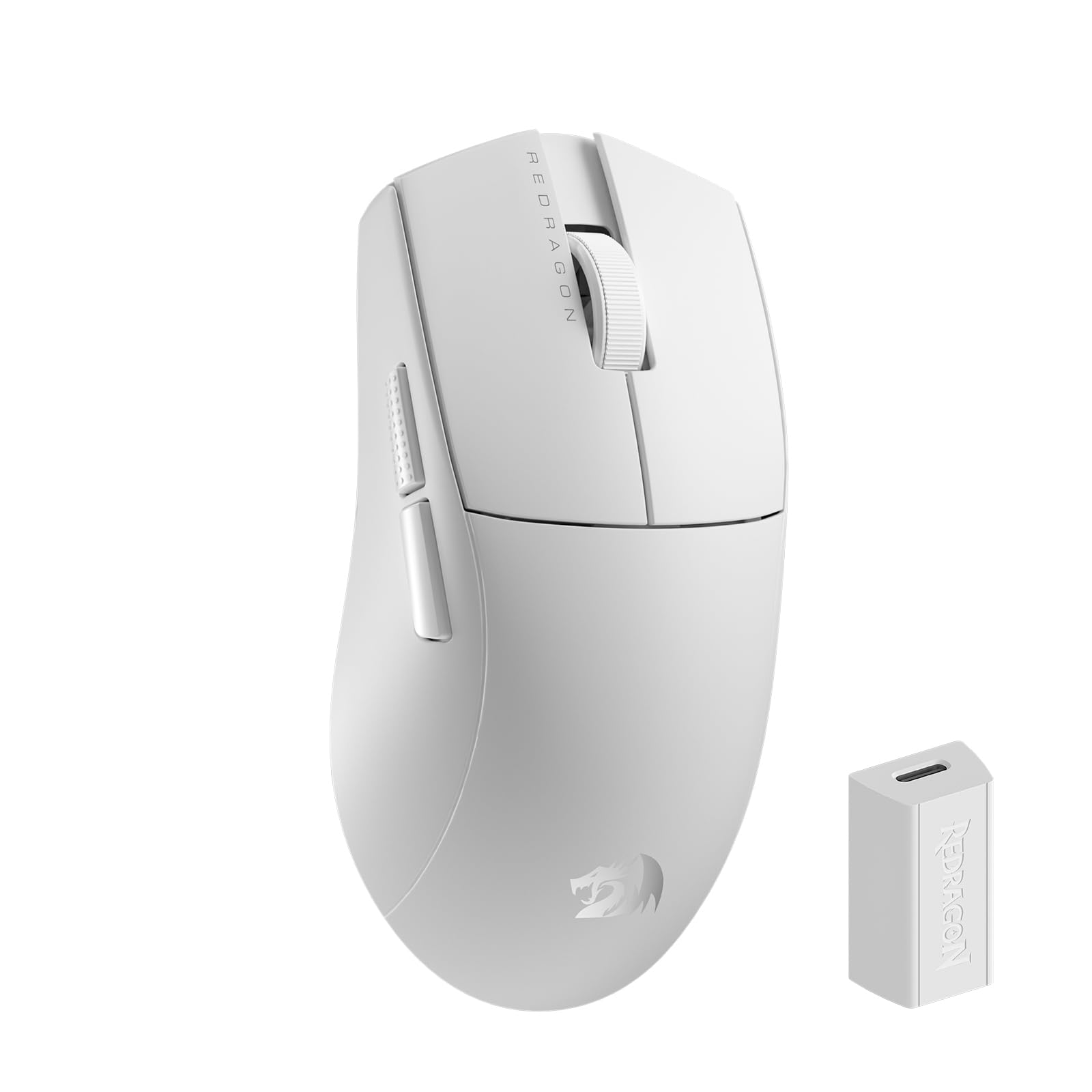 موشوار بازی بی‌سیم Redragon M916 PRO با 3 حالت، نرخ نمونه برداری 4K Hype-Speed، وزن فوق‌العاده سبک 49 گرم، موشوار 26K DPI برای گیمرها با نگه‌داری طبیعی مناسب، دکمه‌های میکرو قابل تعریف مجدد، پشتیبانی از نرم‌افزار مشکی