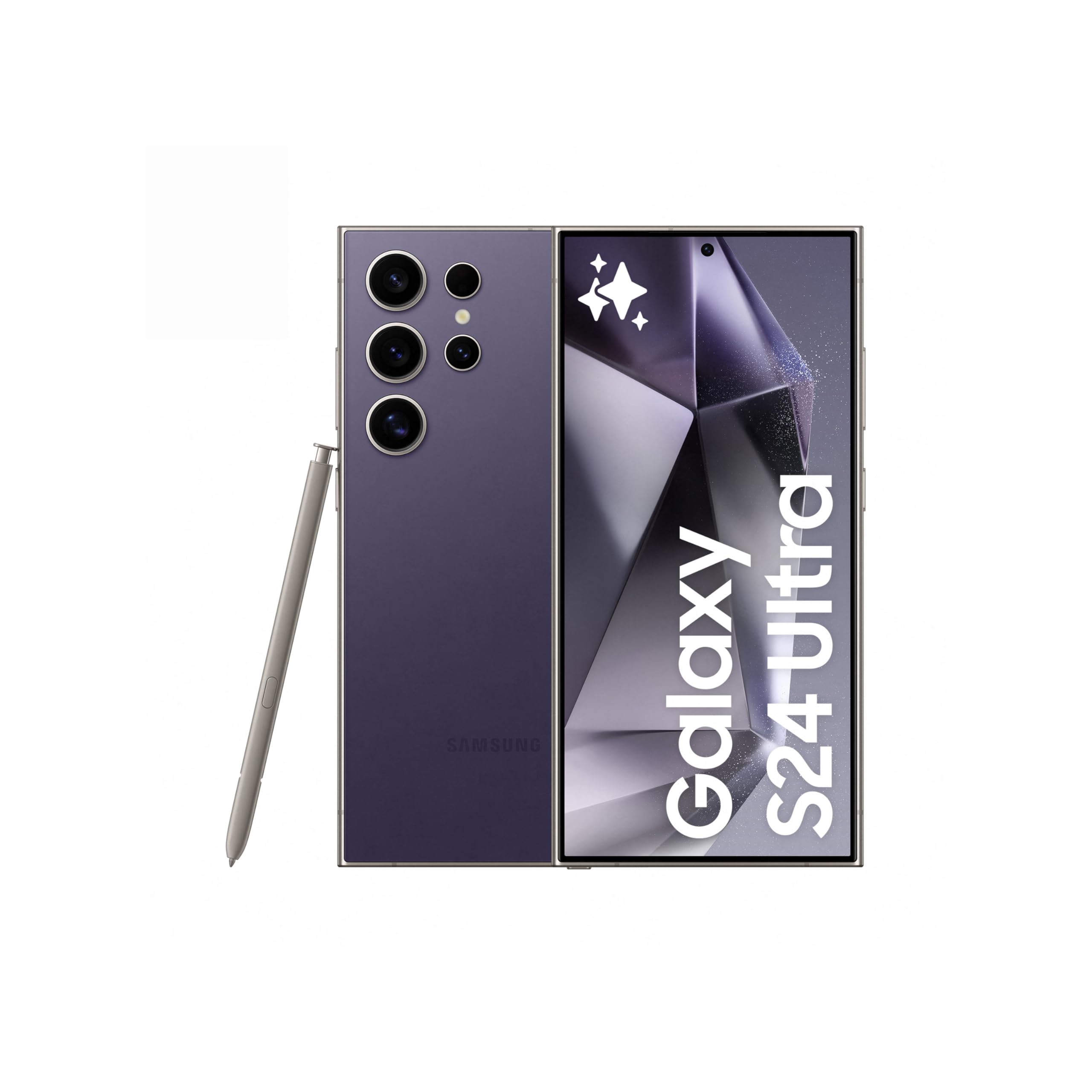 سامسونگ Galaxy S24 Ultra، گوشی هوش مصنوعی، حافظه ۱ ترابایت، بنفش تیتانیومی، ۱۲ گیگابایت رم، اندروید اسمارت فون، دوربین ۲۰۰ مگاپیکسل، S Pen، عمر باتری طولانی (نسخه امارات) Galaxy S24 Ultra نسخه امارات ۱ ترابایت بنفش تیتانیومی