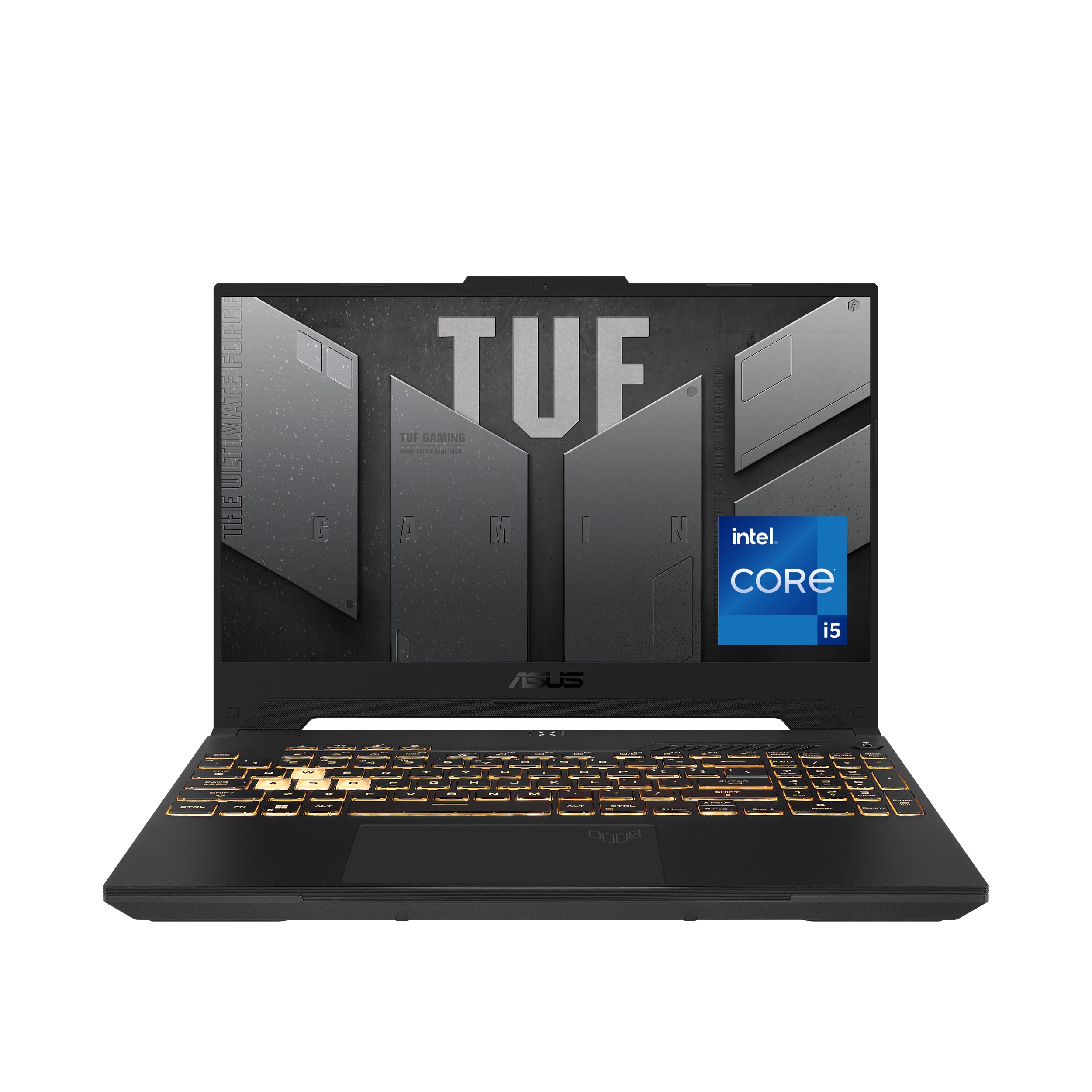 لپ تاپ بازی ASUS TUF F15 FX507ZC4-HN083W (طلایی مکا)، نمایش 15.6 اینچی FHD 16:9 با نرخ تازه‌سازی 144Hz، دوربین وب HD، صفحه کلید با نور پس‌زمینه RGB به همراه انگلیسی (ارتقا یافته)