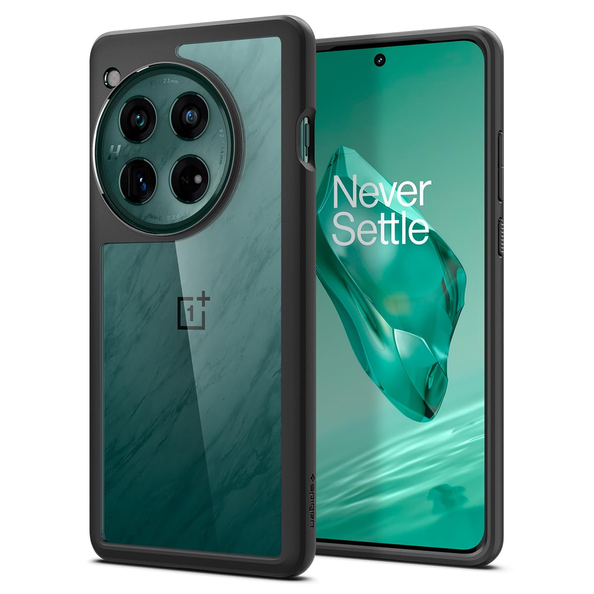 کاور محافظ گوشی مدل OnePlus 12 طراحی شده توسط Spigen Ultra Hybrid - مشکی مات