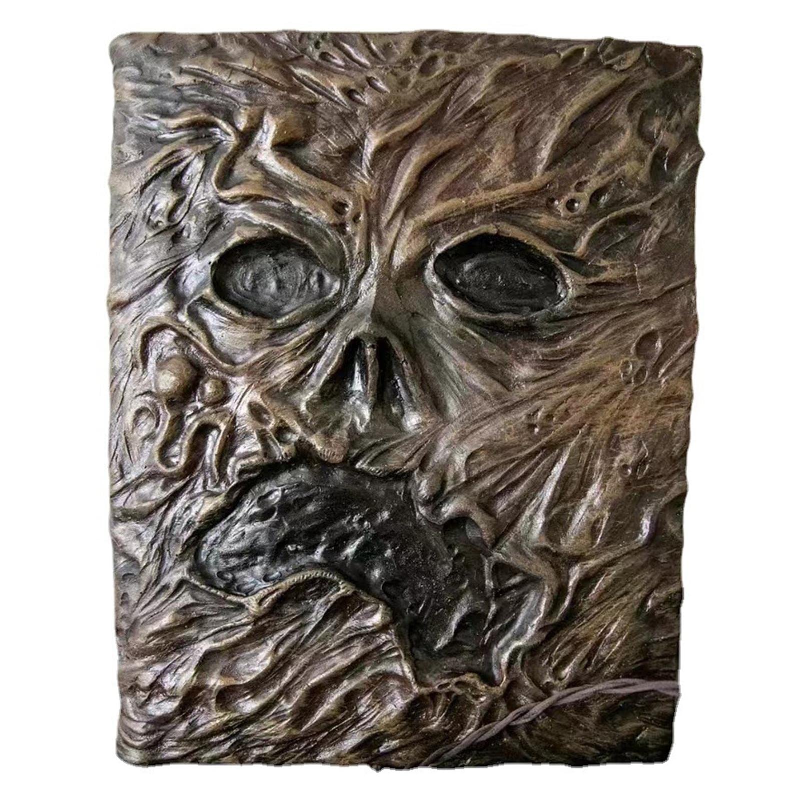 دکوراسیون کتاب شیاطین Necronomicon، هدایا از فیلم ترسناک Evil Dead، دفتر یادداشت رزینی، جادونامه مرده برای تزیین میز منزل