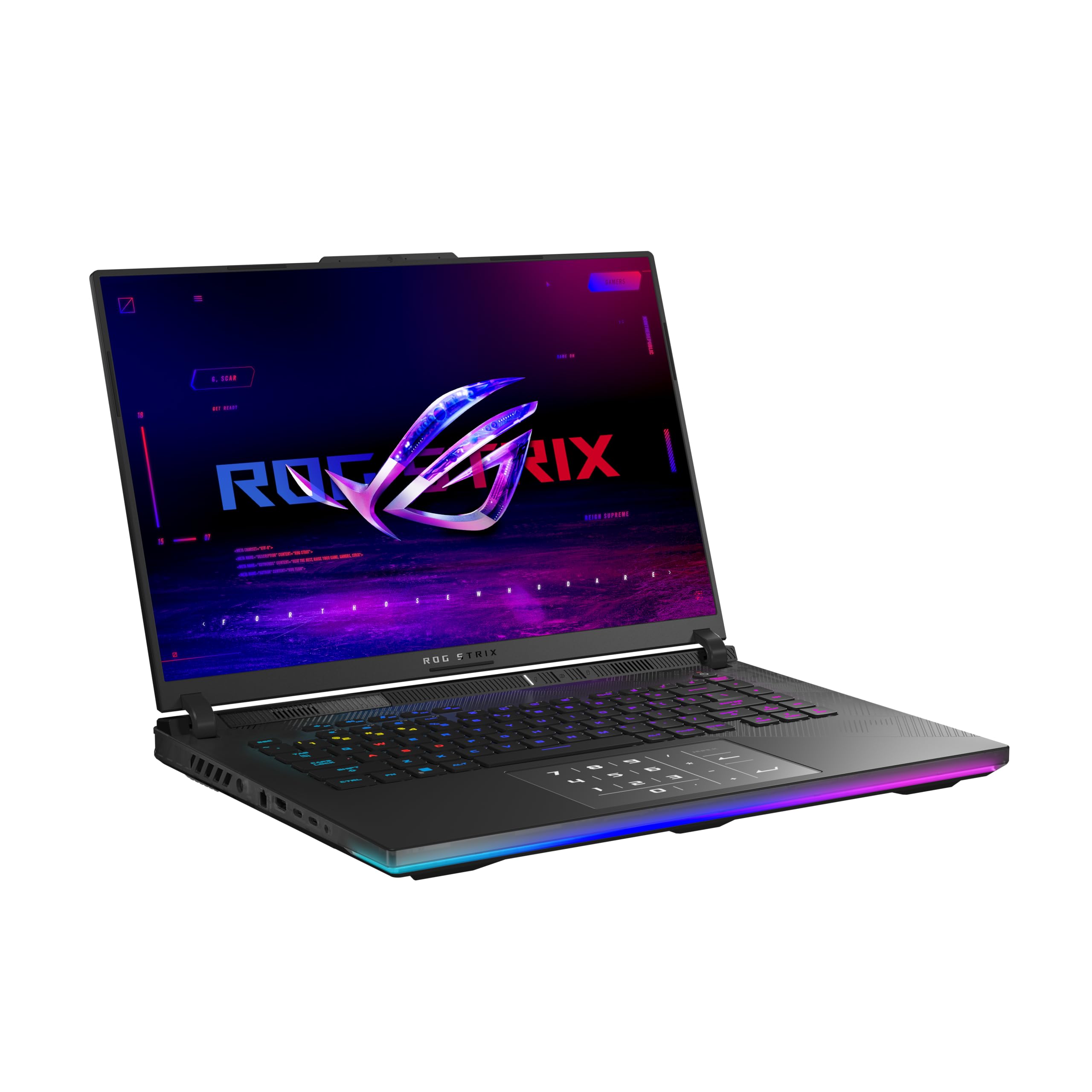 لپتاپ بازی ASUS ROG Strix Scar 16 (2024)، 16 اینچ نبولا HDR 16:10 QHD 240Hz/3ms، 1100 نیت، نمایشگر Mini LED، GeForce RTX 4080، Intel Core i9-14900HX، 32 گیگابایت DDR5، 1 ترابایت SSD، Windows 11 Pro، G634JZR-XS96 16 اینچ | RTX 4080