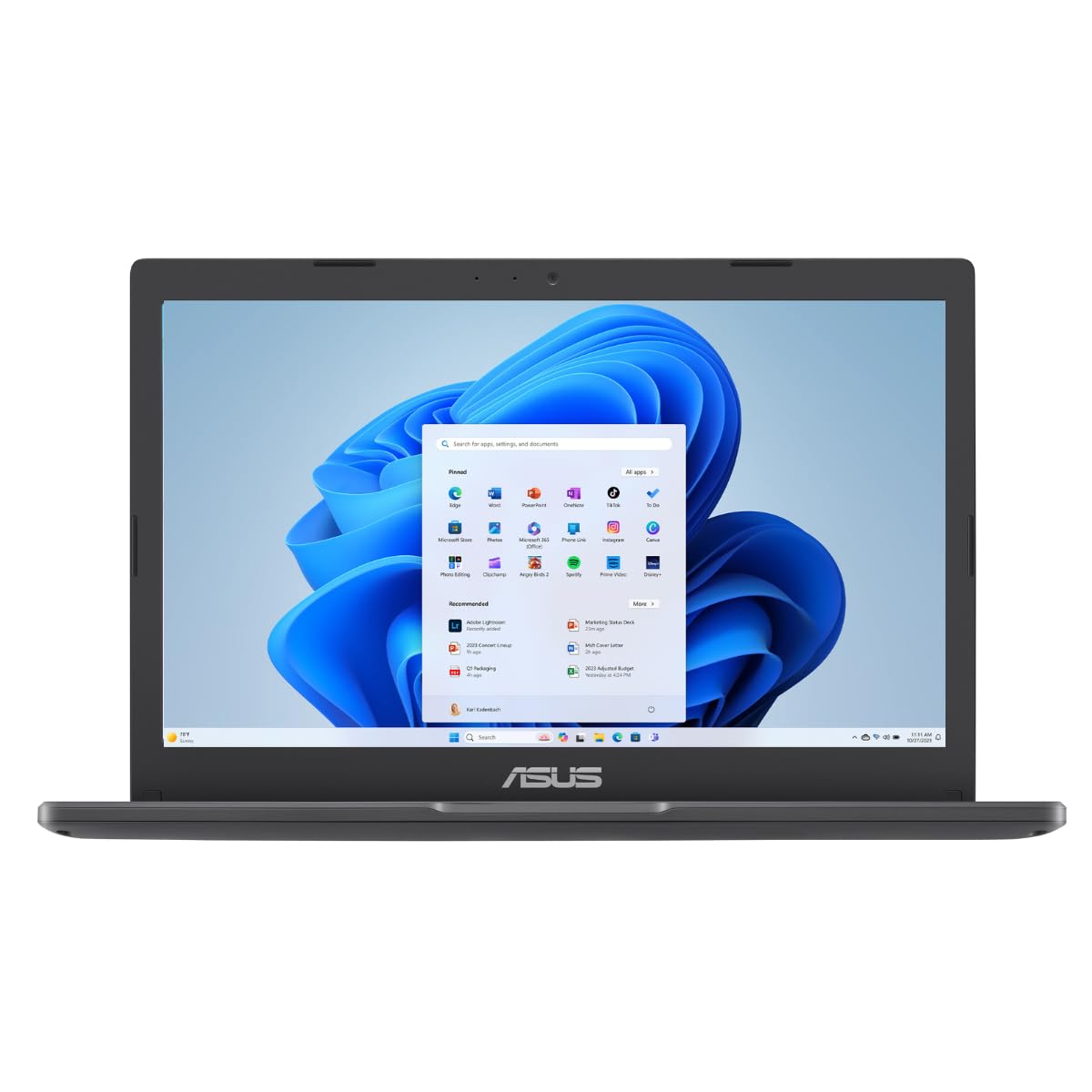 لپ تاپ ASUS 2024 Vivobook Go 11.6 اینچی HD، Intel Dual Core N4500، گرافیک Intel، 4 گیگابایت رم، 128 گیگابایت حافظه، ویندوز 11 هوم در حالت S، رنگ مشکی ستاره ای، مدل L210KA-ES04