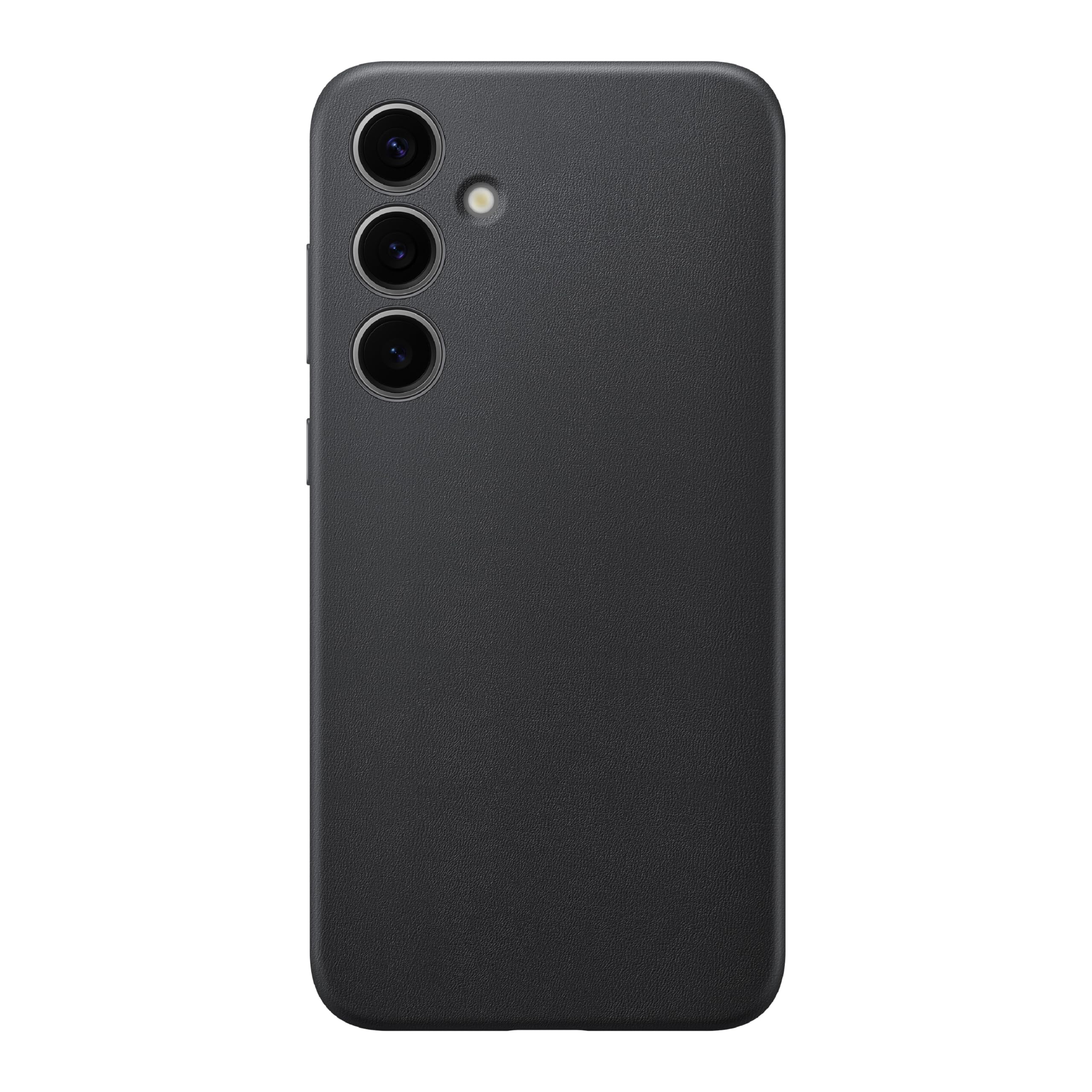 کاور تلفن همراه SAMSUNG Galaxy S24+ Plus از چرم ترکیبی Vegan، با طراحی شیک و لمس نرم، حفاظت در برابر خط و خش، نسخه آمریکایی، مدل GP-FPS926HCABW، رنگ مشکی Vegan Leather برای گوشی Galaxy S24+ سیاه