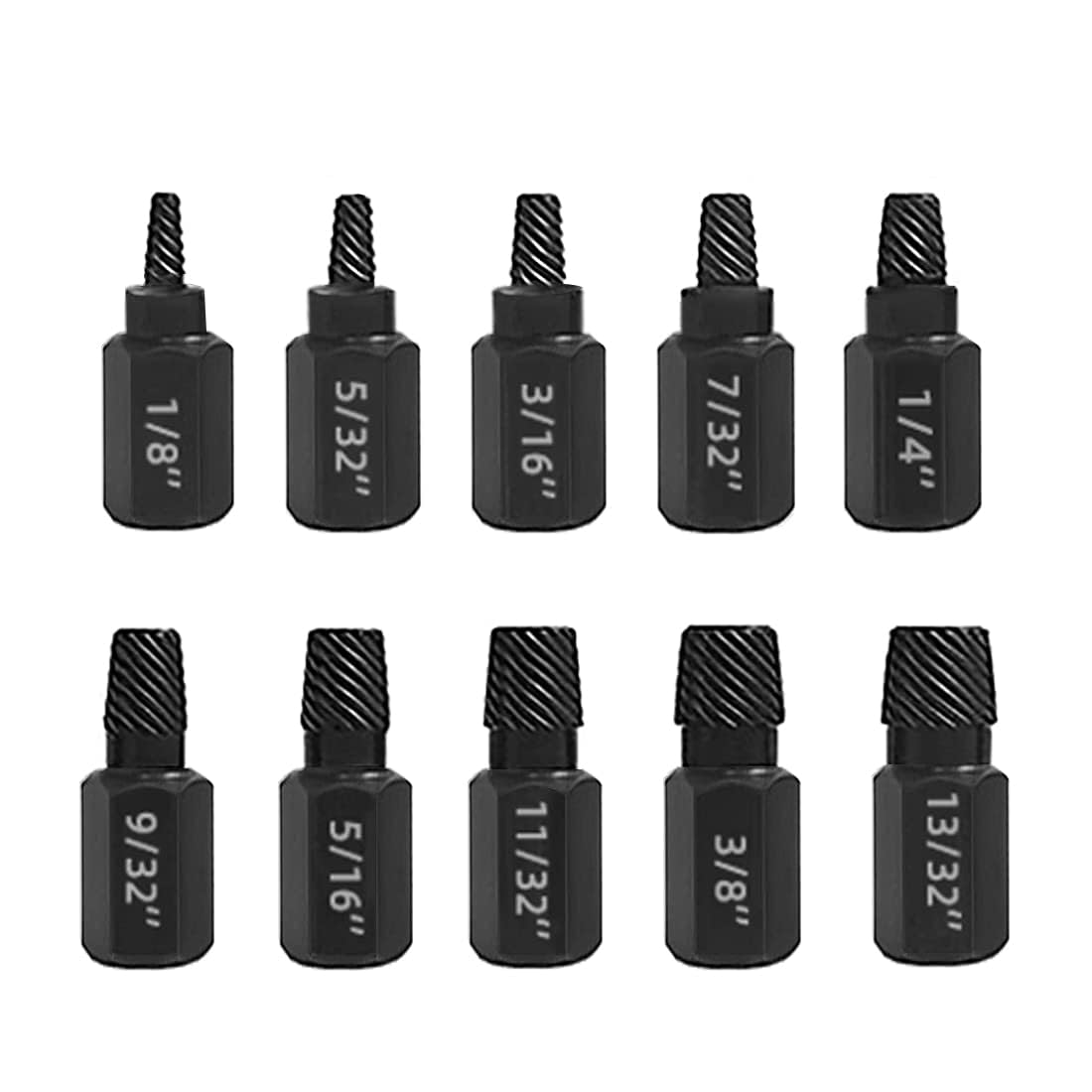 مجموعه استخراج آویز KASTWAVE، 10 تیکه، یک کیت استخراج پیچ و بولت سنگین وزن، مجموعه 10 عددی بیت دریل استخراج بولت و پیچ، مجموعه استخراج بولت سر ژغدهای شش گوش، حذف آسان برنده و پیچ‌های شکسته برای تعمیر خودرو
