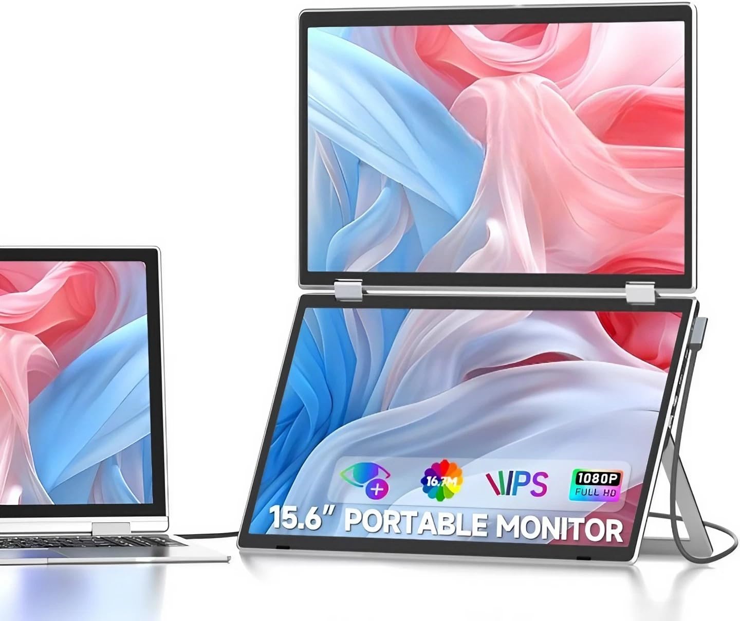V2COM Laptop Screen Extender, 15.6" Folding Portable Monitor for Laptop, 1080P FHD IPS Triple Monitor Extension for Laptop with Windows MacOS, One Cable/340° Rotation/VESA Mountable/Ergo Design M2 / 15.6'' Triple Screen

مانیتور قابل حمل تاشو V2COM برای لپ تاپ، صفحه نمایش 15.6 اینچی، تمدید سه گانه مانیتور با کیفیت 1080P FHD IPS برای لپ تاپ با ویندوز و مک او اس، یک کابل/چرخش 340 درجه/VESA قابل نصب/طراحی ارگونومی M2 / 15.6 اینچی Triple Screen