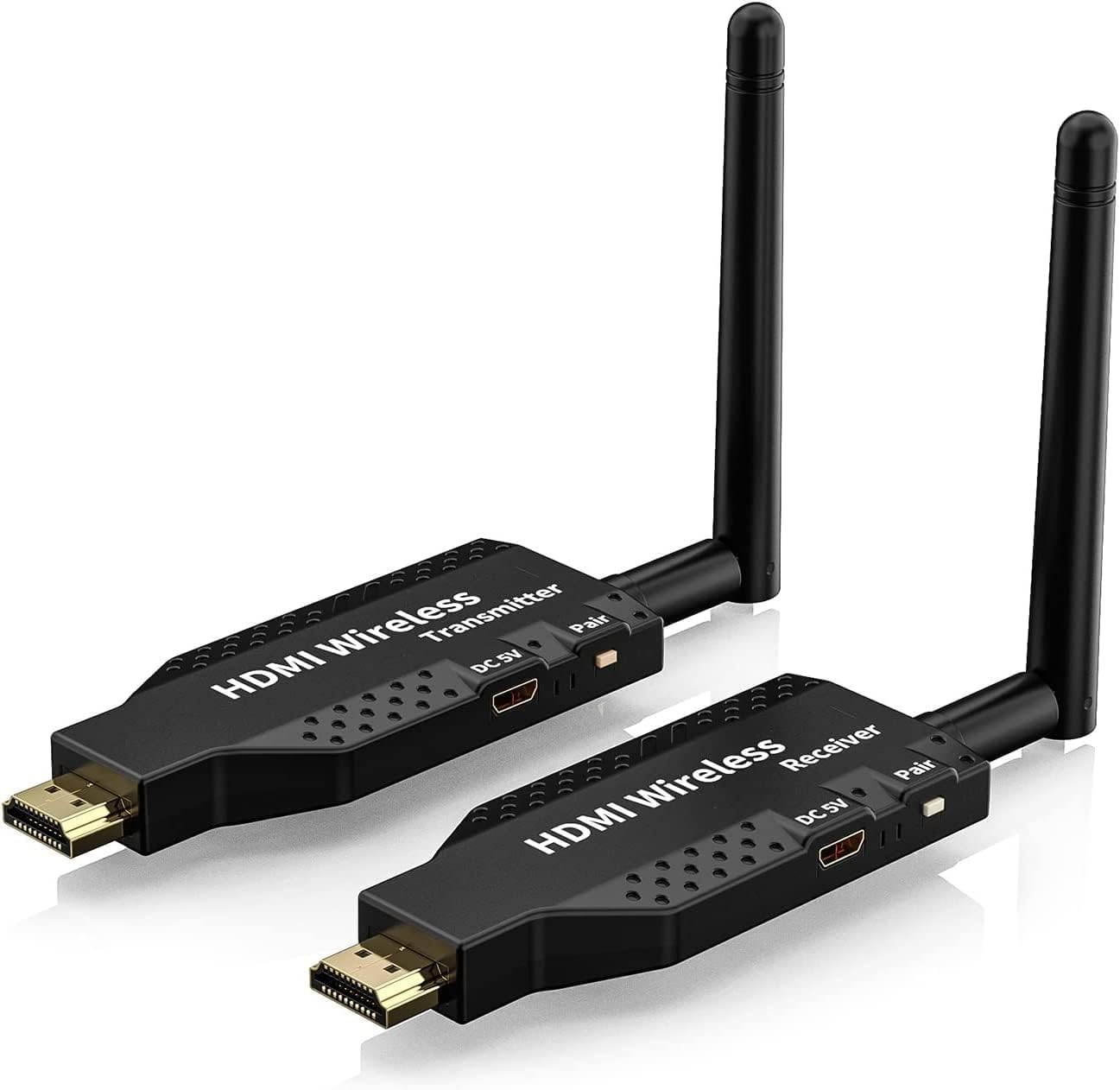 فرستنده و گیرنده بی‌سیم HDMI محدوده بلند NALACAL 50 متر- تبدیل‌کننده بی‌سیم HDMI با کیفیت 1080P 4K برای پخش ویدیو/صدا از لپ‌تاپ/کامپیوتر به تلویزیون/پروژکتور/مانیتور