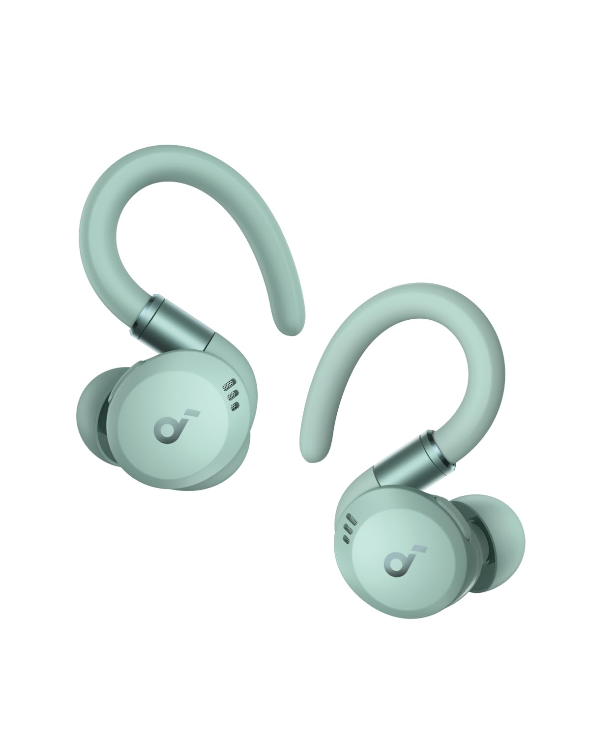 هدفون‌های ورزشی True-Wireless Soundcore Sport X20 توسط Anker، دارای دسته‌های گوش قابل چرخش و تمدد، لغو نویز، باس عمیق، ضدآب IP68، ضد عرق، ضد گرد و غبار، پخش 48 ساعته، هدفون ورزشی (سبز)