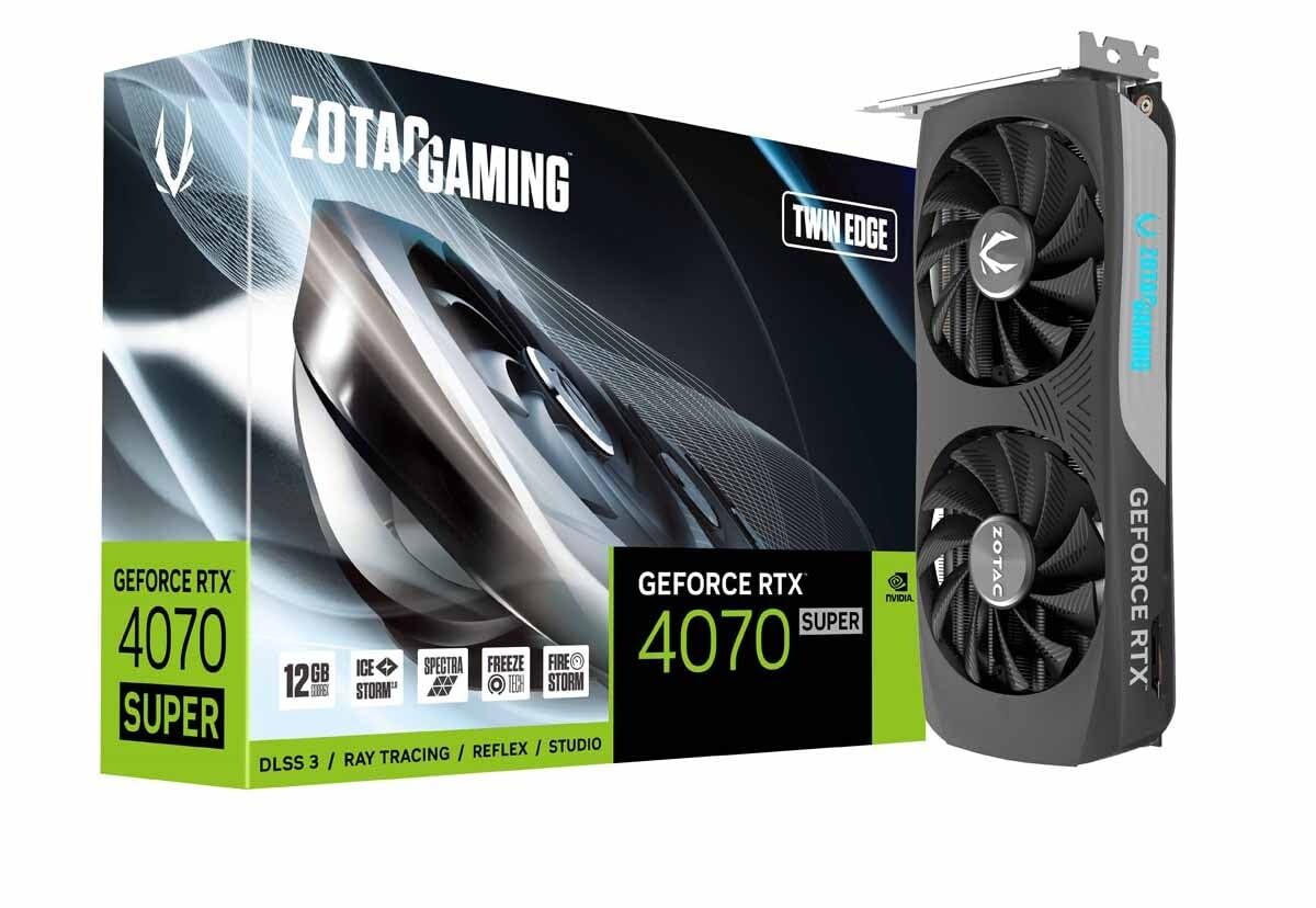 کارت گرافیک Zotac ZT-D40720E-10M NVIDIA GeForce RTX 4070 SUPER 12 GB GDDR6X