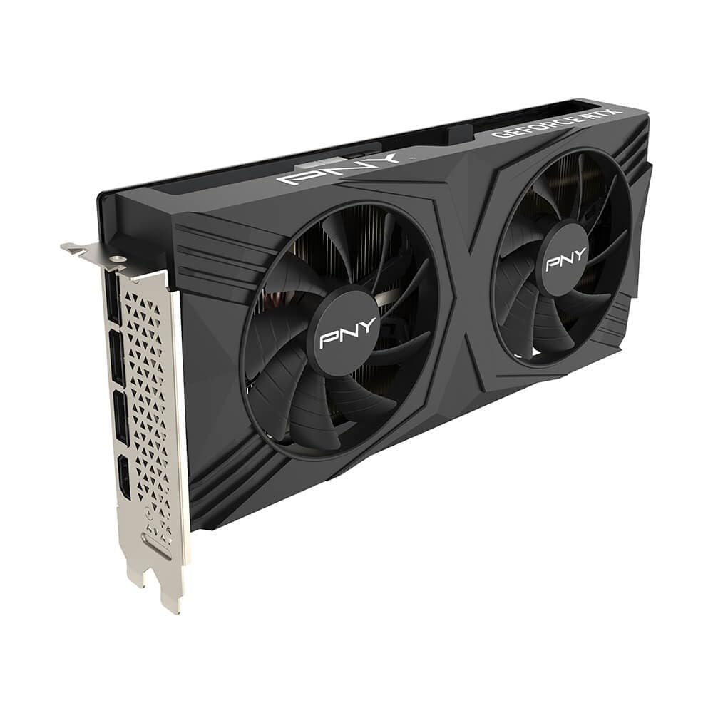 پی ان وای جی فورس RTX 4070 اسوپر 12 گیگابایت ورتو اورکلاک دو فن DLSS 3
