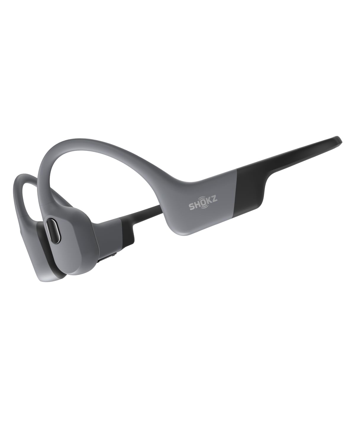 هدفون ورزشی استخوان هدی OpenSwim Pro Bone Conduction SHOKZ، هدفون‌های بی‌سیم ضد آب IP68، دارای حافظه 32 گیگابایتی MP3، با بلوتوث 5.4، با میکروفون‌های حذف نویز، با زمان پخش 9 ساعته برای دویدن، شنا - خاکستری