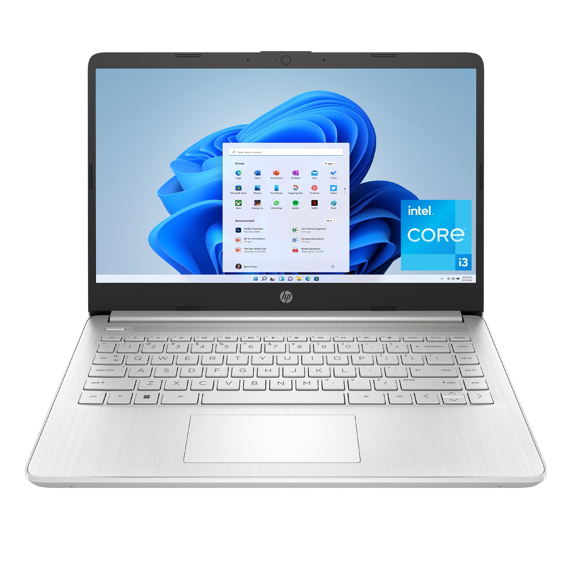 لپ تاپ 14 اینچ ایچ پی، نمایشگر HD، Intel Core i3-1215U، 8GB RAM، 256GB SSD، گرافیک Intel UHD، ویندوز 11 هوم در حالت اس مود، نقره ای طبیعی، 14-dq5009nr(ارتقا یافته)