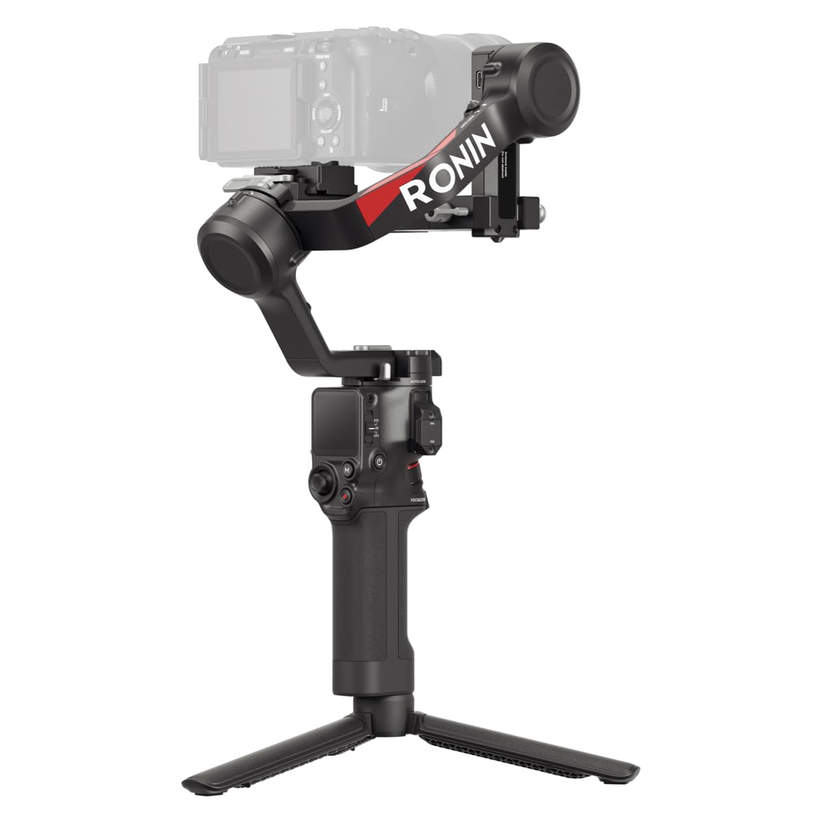 ژیمبال استابیلایزر ۳ محوره DJI RS ۴ برای دوربین‌های دی اس ال آر و میرورلس کانن / سونی / پاناسونیک / نیکون / فوجی فیلم، عکاسی عمودی طبیعی نسل دوم، دو حالت سوئیچ جوی استیک، بازوهای محور تفلون، ژیمبال دوربین