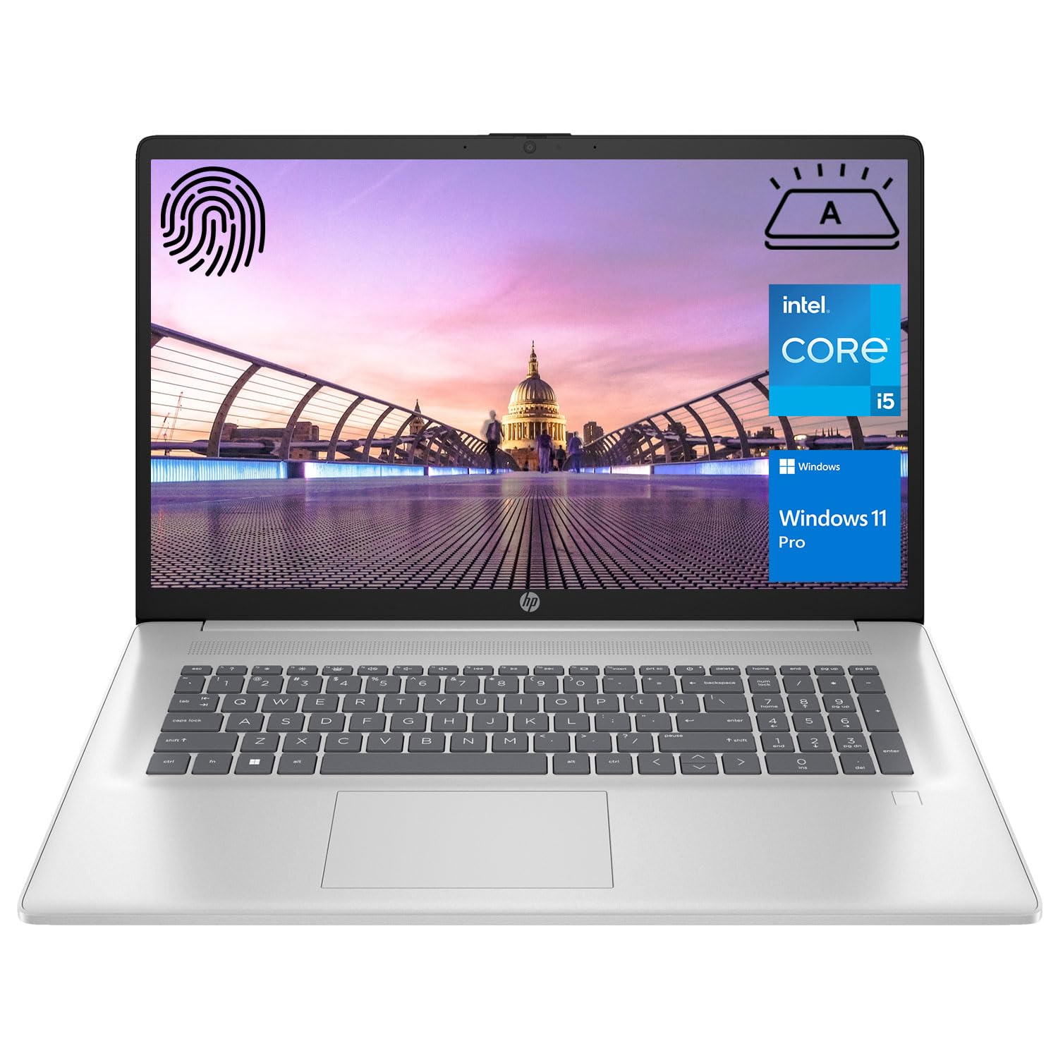 لپتاپ تجاری اساسی اچ‌پی، نمایشگر ۱۷.۳ اینچی FHD، پردازنده اینتل کور i5-۱۳۳۴U، ۳۲ گیگابایت رم، ۱ ترابایت حافظه جامد PCIe M.۲ اس‌اس‌دی، وای‌فای ۶، وبکم، صفحه کلید با نور پس‌زمینه، ویندوز ۱۱ پرو، نقره‌ای ۳۲ گیگابایت رم | ۱ ترابایت اس‌اس‌دی