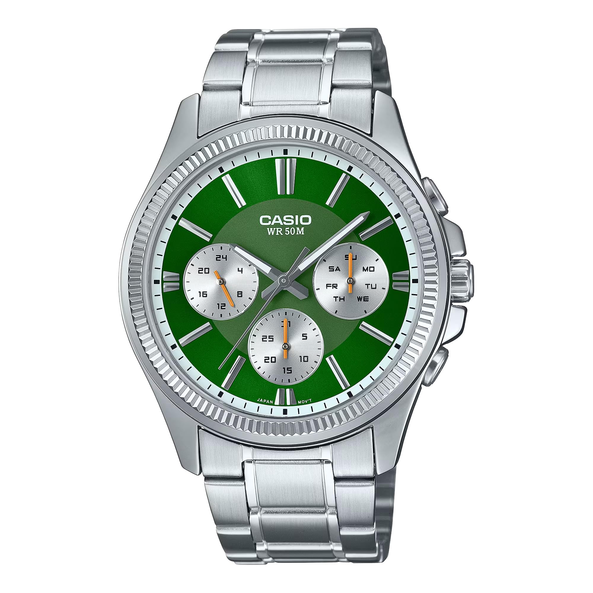 ساعت مچی Casio برای مردان نقره ای / سبز