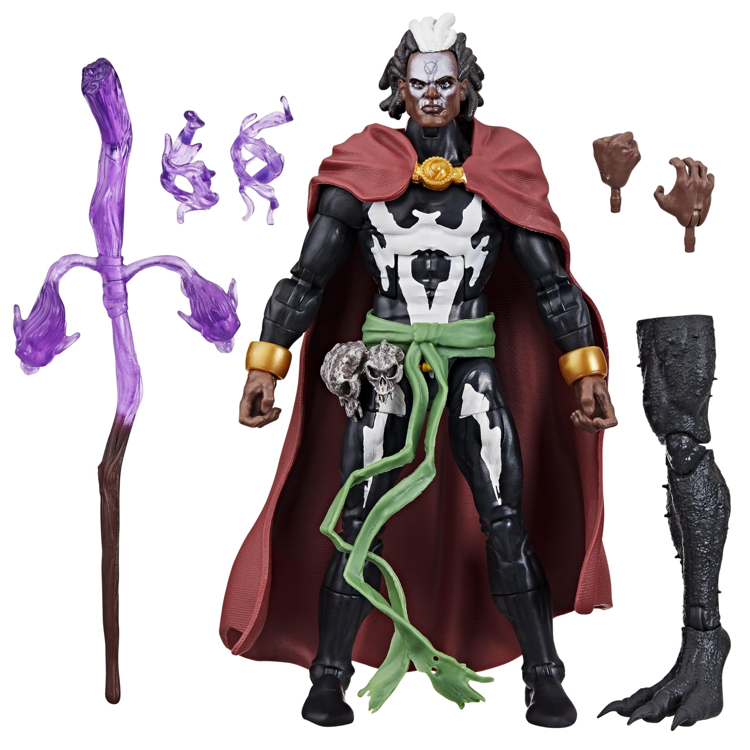 سری کتاب‌های کمیک Strange Tales  از Marvel Legends، جنگجوی برادر وودو با لباس سبز و بنفش شاهکار مدرن