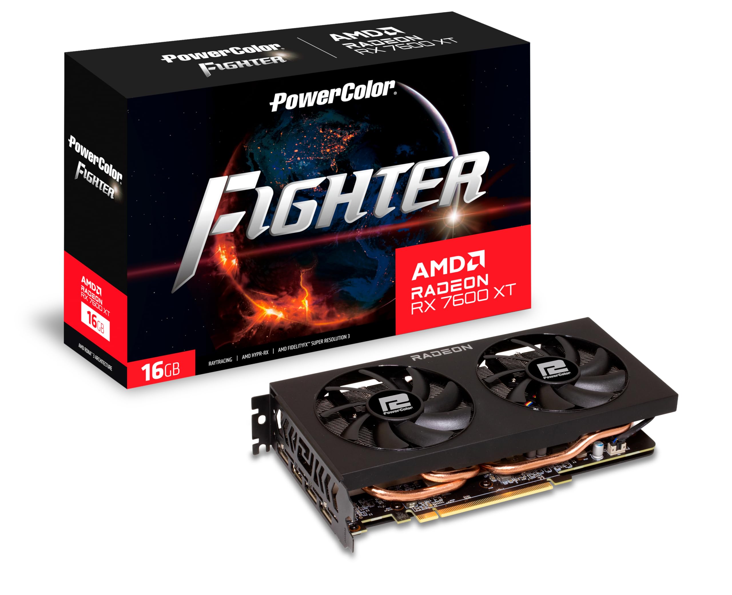 کارت گرافیک PowerColor RX 7600 XT Fighter 16GB Fighter 7600XT