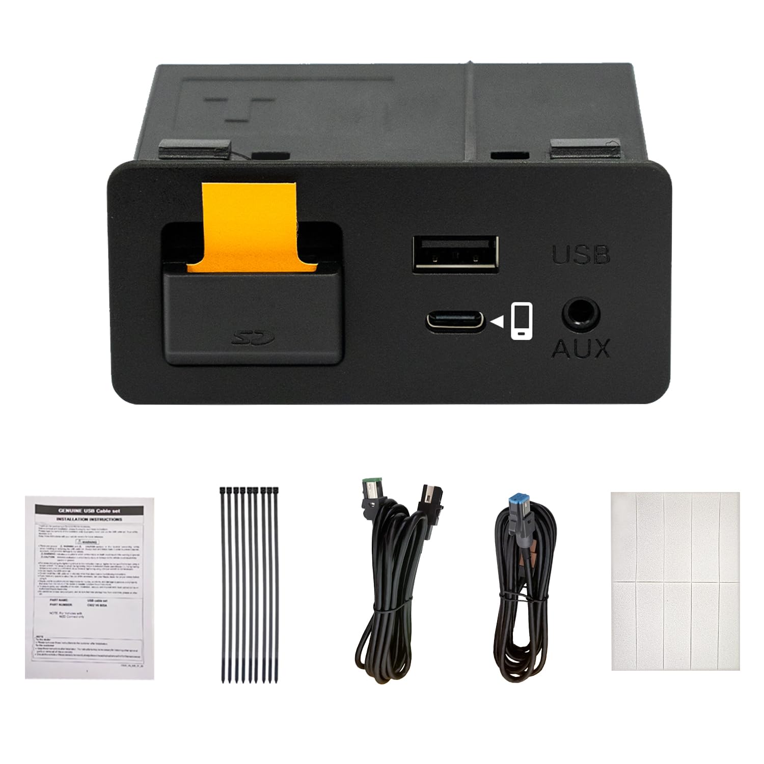 کیت ارتقا مازدا کارپلی و اندروید اوتو، شماره قطعه TK78-66-9U0C، منبع رسانه‌ای اورجینال (OEM) متناسب با سیستم MZD Connect مازدا، سازگار با خودروهای مازدا 2/3/6/CX3/CX5/CX9/MX5 مدل‌های 2015-2020 با رابط شارژ سریع Type-C، کارپلی با سیم + اندروید اوتو با سیم