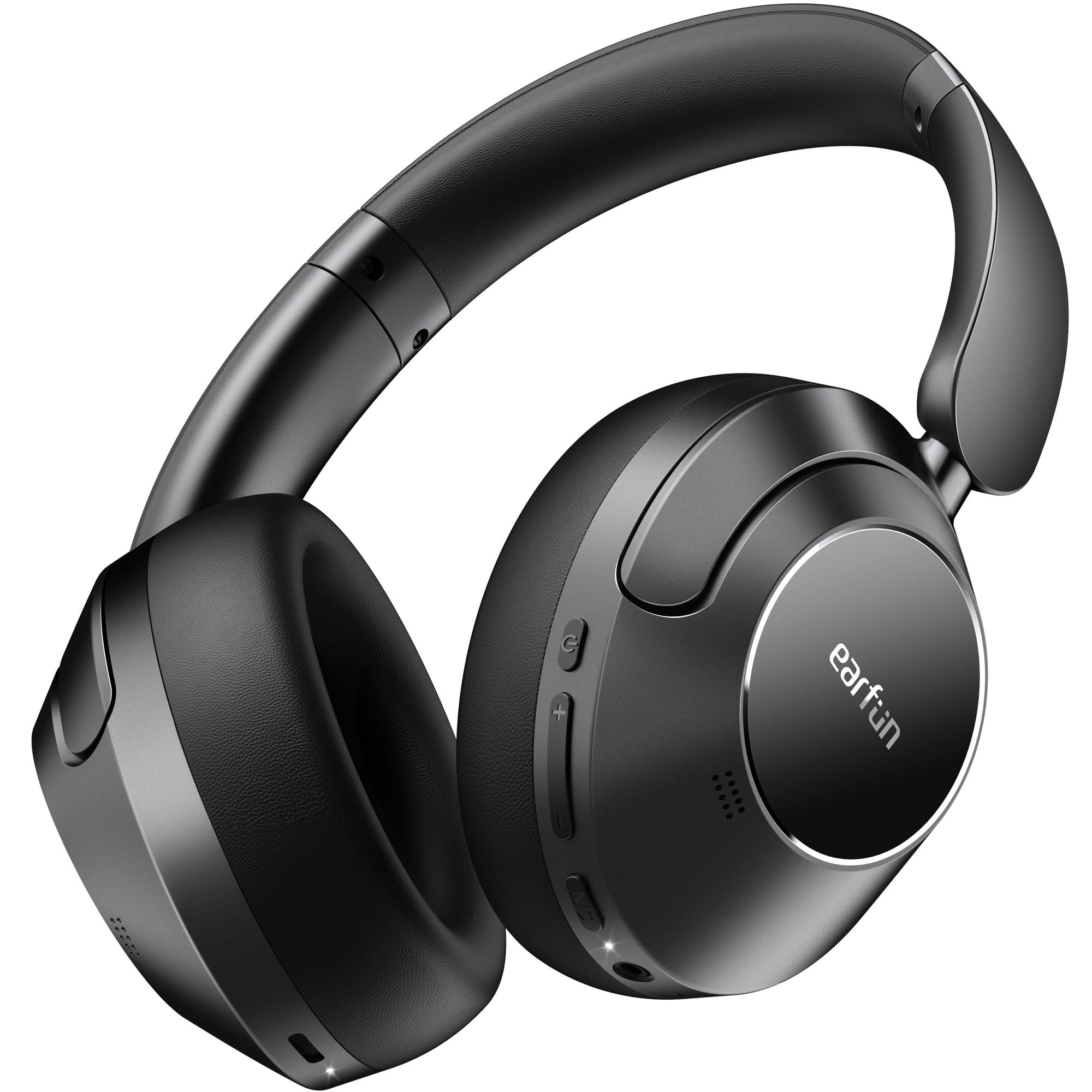 هدفون‌های سری EarFun Wave Pro با قابلیت کنسل‌نویز فعال، هدفون‌های بی‌سیم Over Ear، هدفون‌های بلوتوث LDAC با صدای Hi-Res، 5 میکروفون AI Clear Call، زمان پخش 80 ساعته، اتصال چندگانه، EQ سفارشی