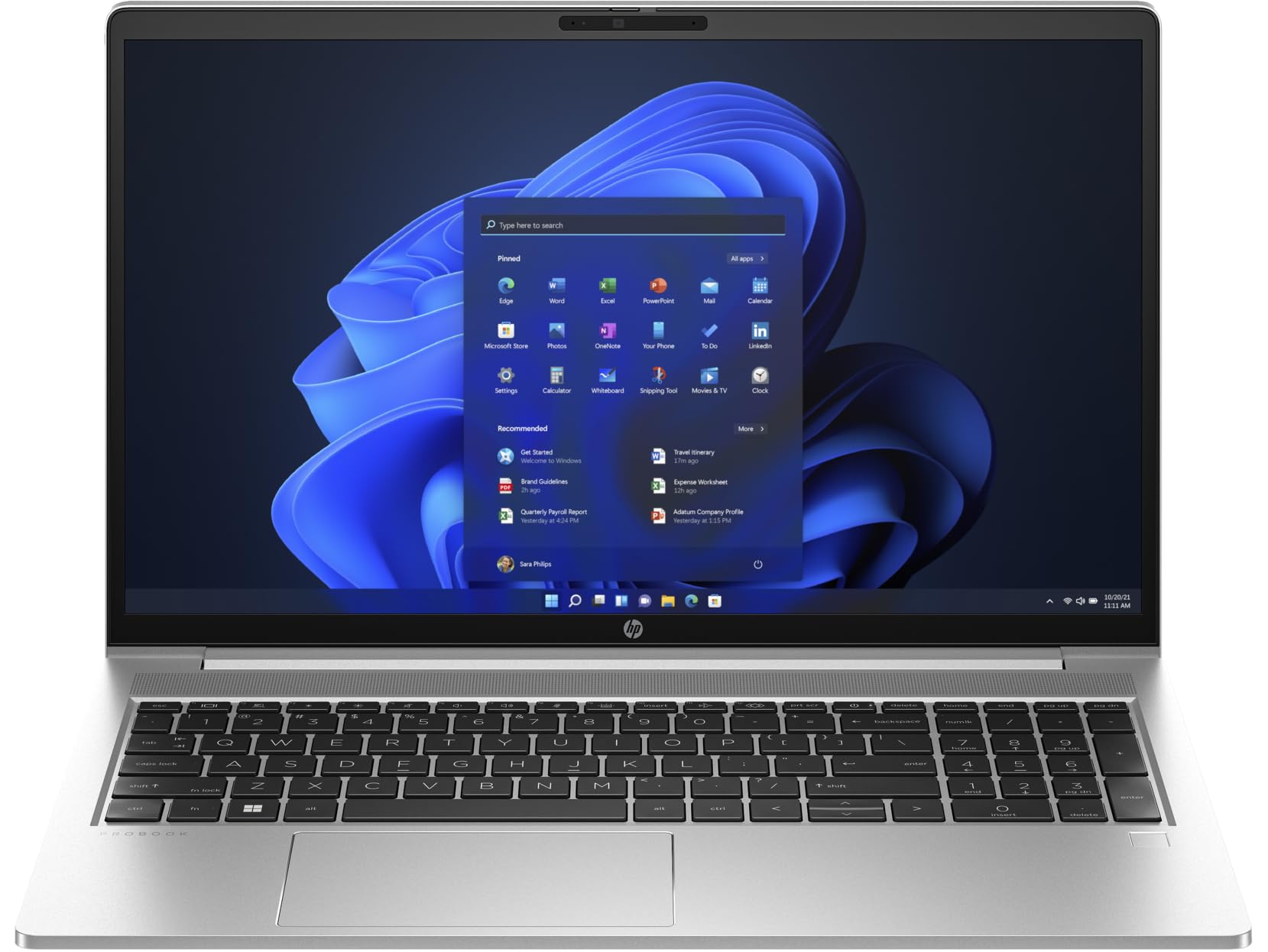 HP ProBook 450 G10 Ci7-1355U 16GB DDR4 512 GB PCIe® NVMe™ SSD (15.6") قطری (1920 x 1080) FHD ، حسگر اثر انگشت ، دوربین HD ، صفحه کلید عددی E/A ، Wi-Fi 6-BT 5.3 ، Dos 3 سال گارانتی (ارتقا یافته)