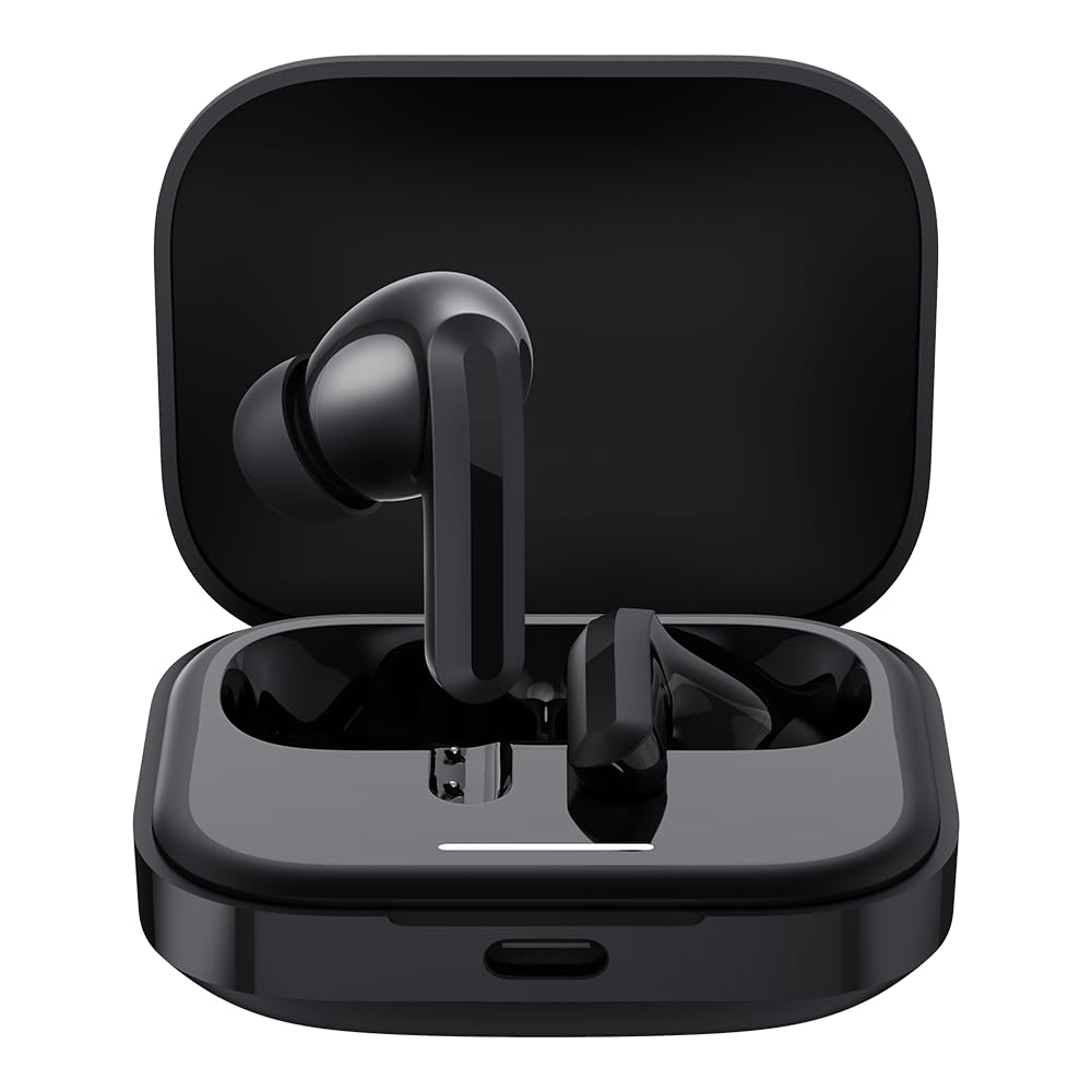 هدفون بی سیم شیائومی Redmi Buds 5، بلوتوث 5.3، نویزکاهش فعال 46 دسی‌بل، باطری تا 40 ساعت، درایور داینامیک، ضدآب تا عمق 5 اتمسفر - سیاه
