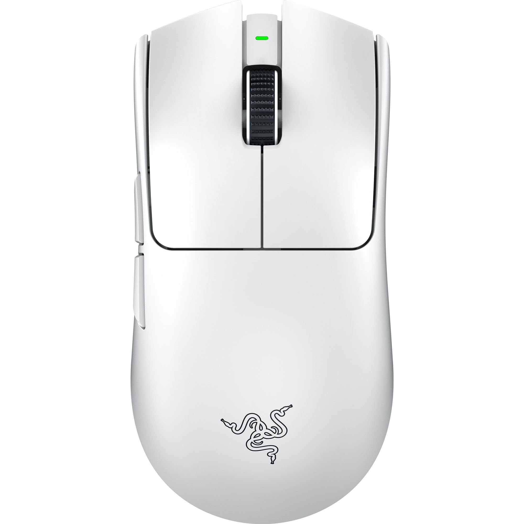 موشوارزوایپر V3 Pro بی‌سیم اسپورت بازی: هم‌تشکیل، سبک وزن 54 گرمی، پولینگ 8K، حسگر نوری 35 هزار DPI، سوییچ‌های نوری نسل سوم، 8 کنترل قابل برنامه‌ریزی، باتری 95 ساعته - رنگ سفید وایپر - وایپر سفید بی‌سیم V3 Pro