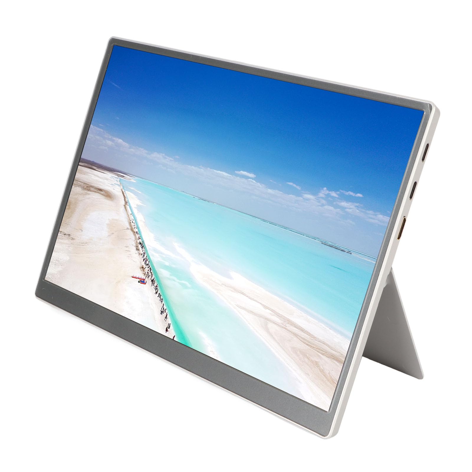 مانیتور قابل حمل BusoTh 10.5 اینچ، صفحه نمایش IPS FHD با اسپیکرها، مانیتور نازک تصویری، پورت USB C و، مانیتور سفر، مانیتور بازی، دومین مانیتور خارجی برای لپتاپ، ایسوس، تلفن همراه