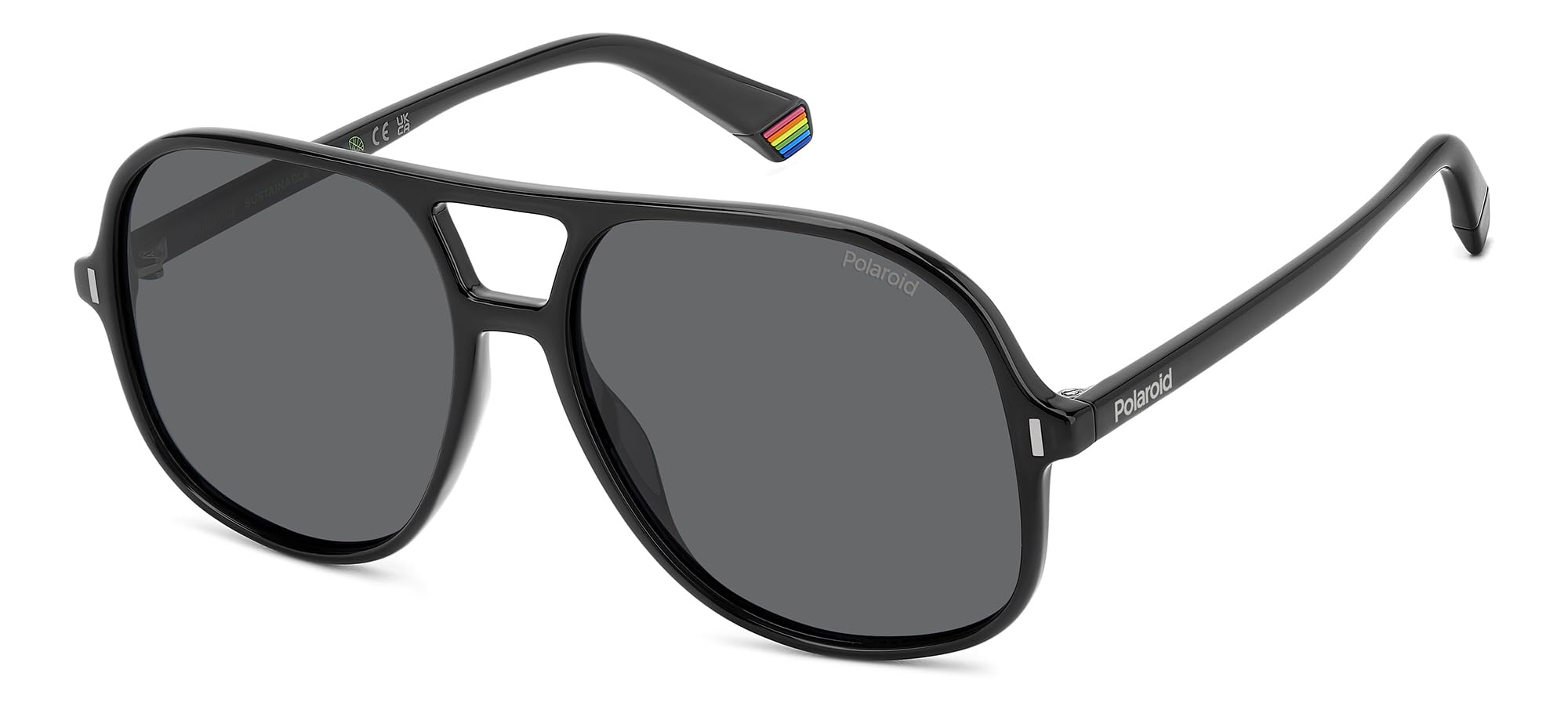 عینک آفتابی POLAROID Unisex PLD 6217 / S با قطر 57 میلیمتر رنگ مشکی
