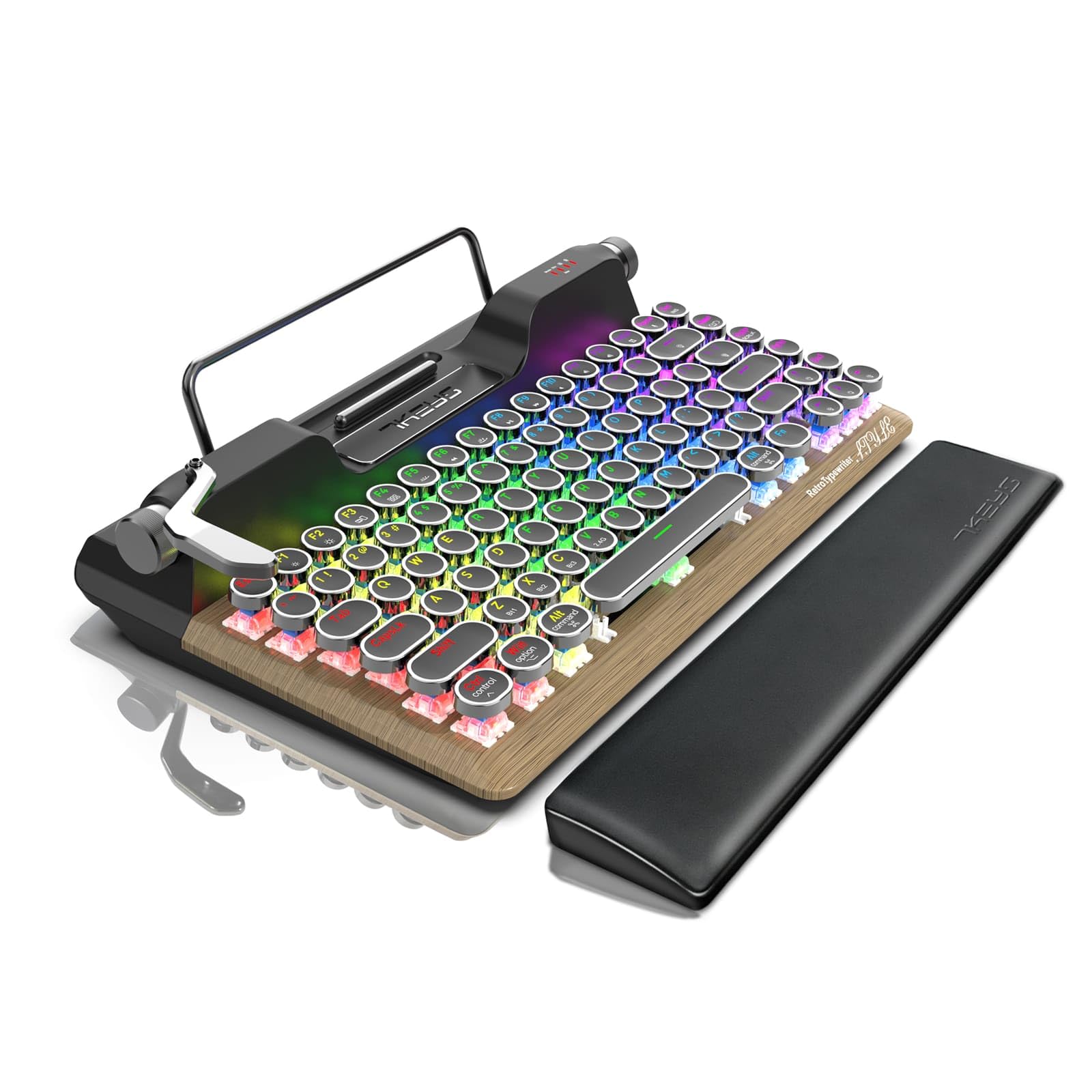 تایپوکیبورد مکانیکی 84 کلیدی 7KEYS با پشتیبانی از RGB و سوییچ آبی برای کامپیوتر لپتاپ و مک