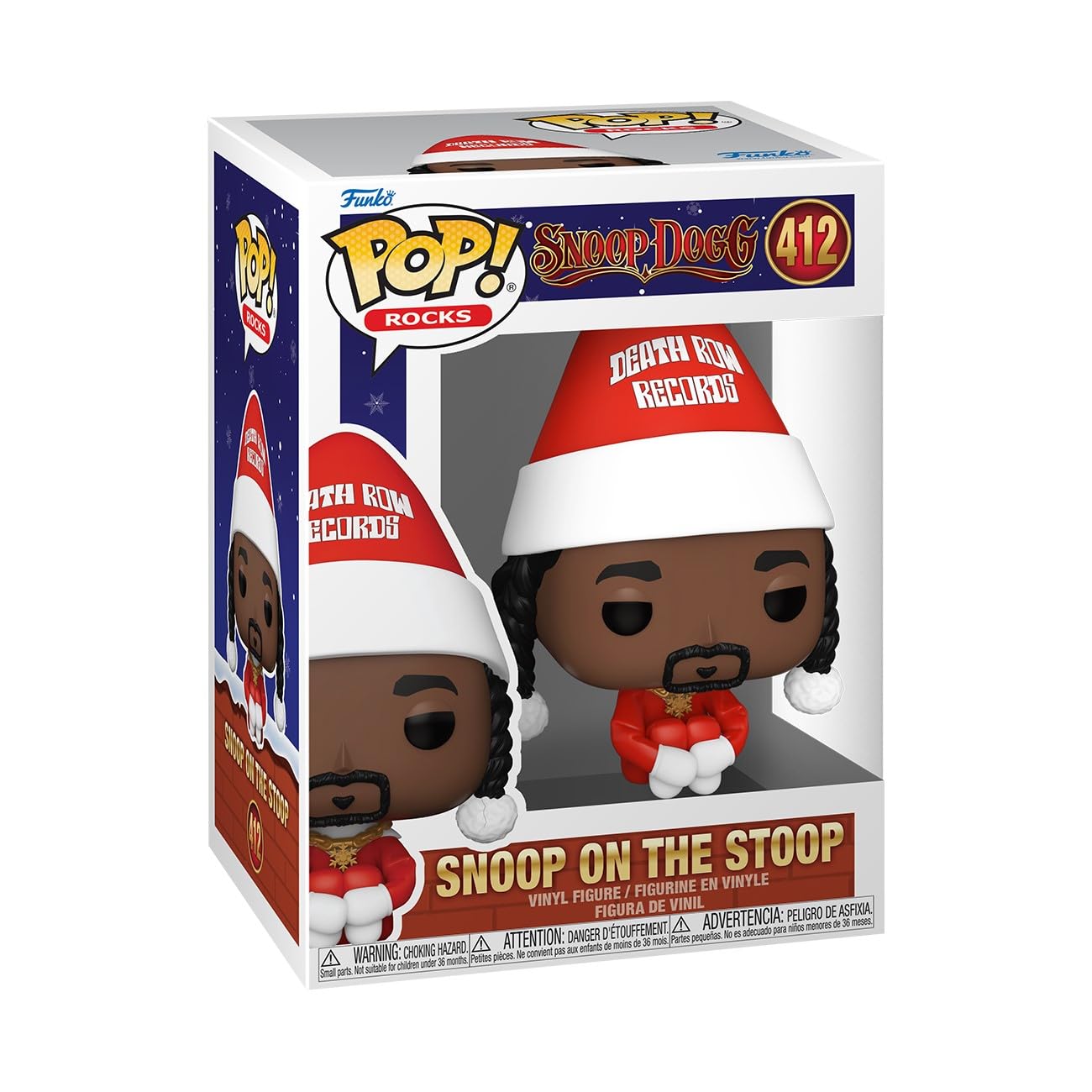 Snoop بر روی یک تخته‌سنگ.