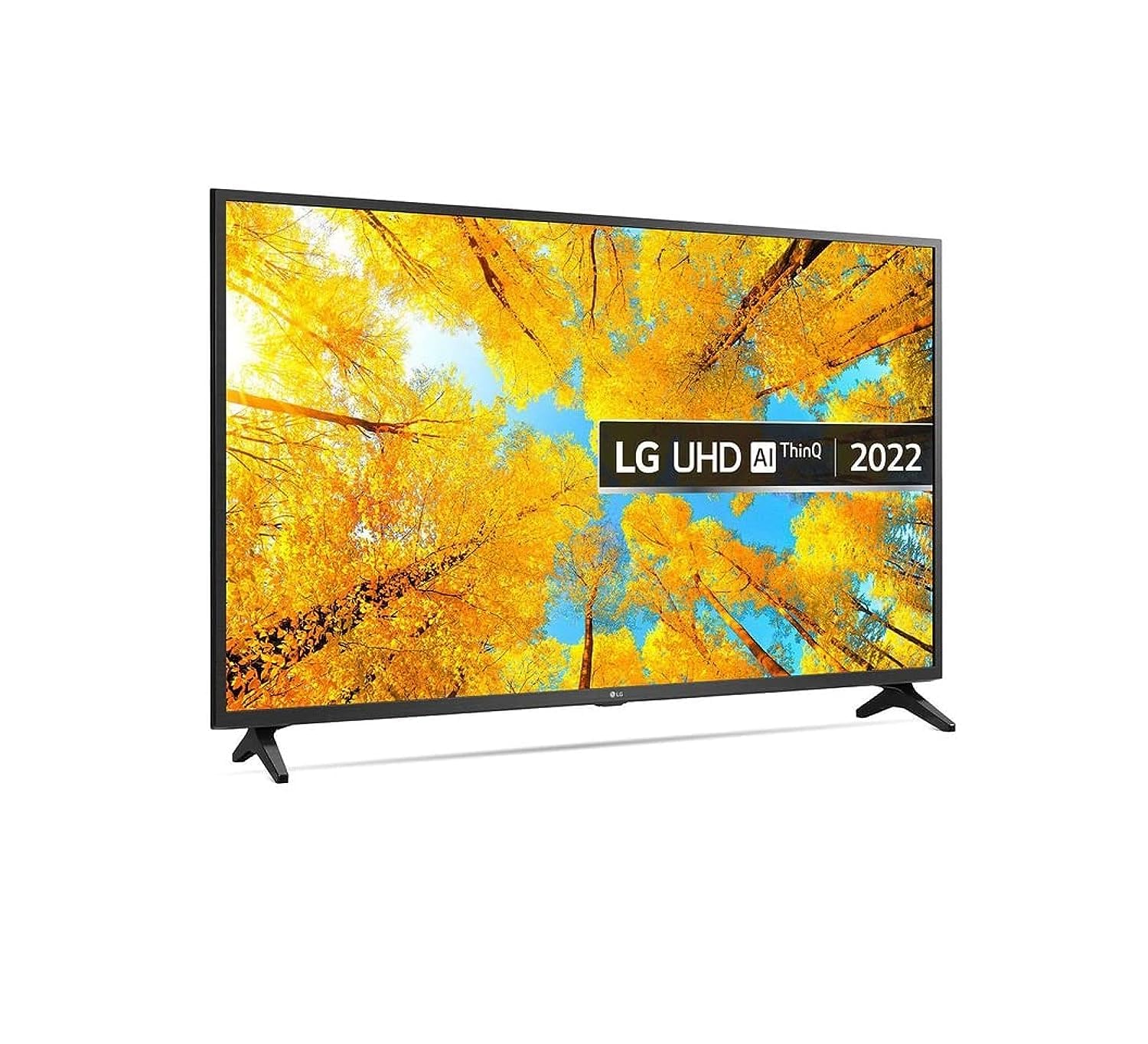 ال‌جی تلویزیون هوشمند UHD 4K سری UQ7500، طراحی صفحه سینمایی 4K Active HDR WebOS Smart AI ThinQ - مدل 55UQ75006LG (مدل 2022) (تجدیدنظر شده)